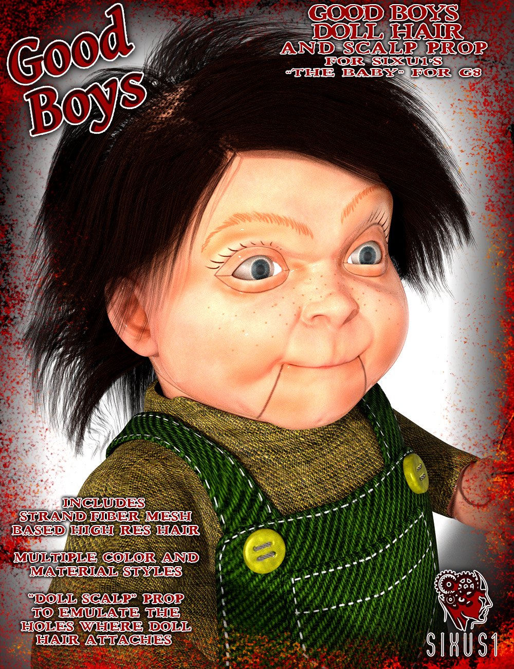 Good Boys Doll Hair for S1M Baby by N/A