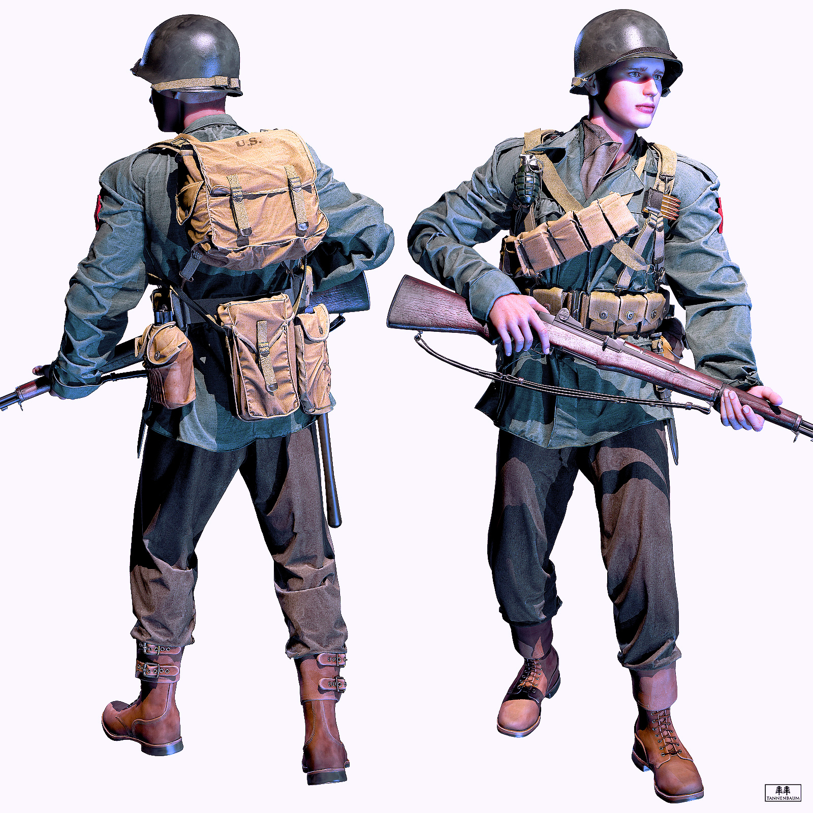 US Infantry WWII M43 by N/A