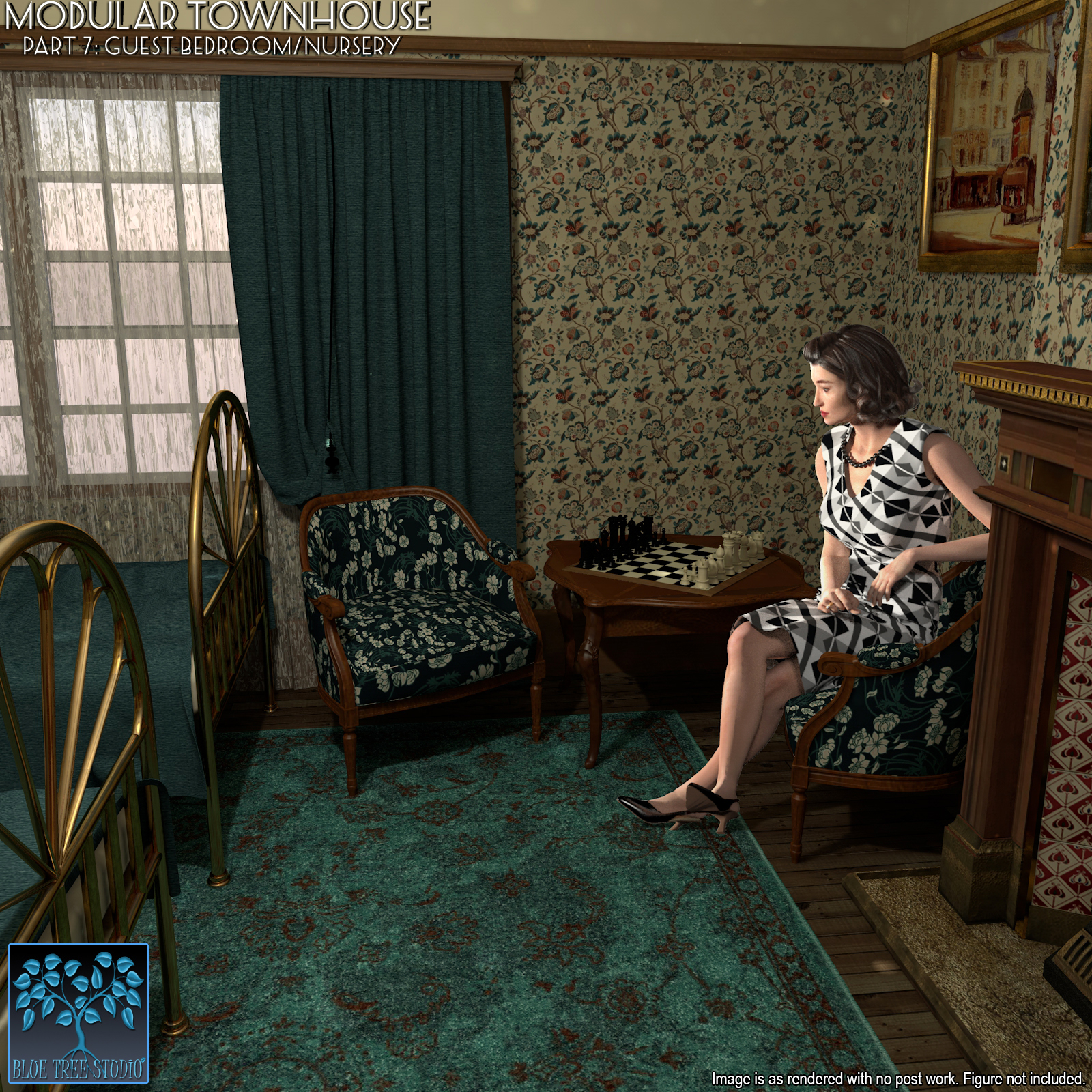 Modular Townhouse 7: Guest Bedroom and Nursery for Poser by N/A