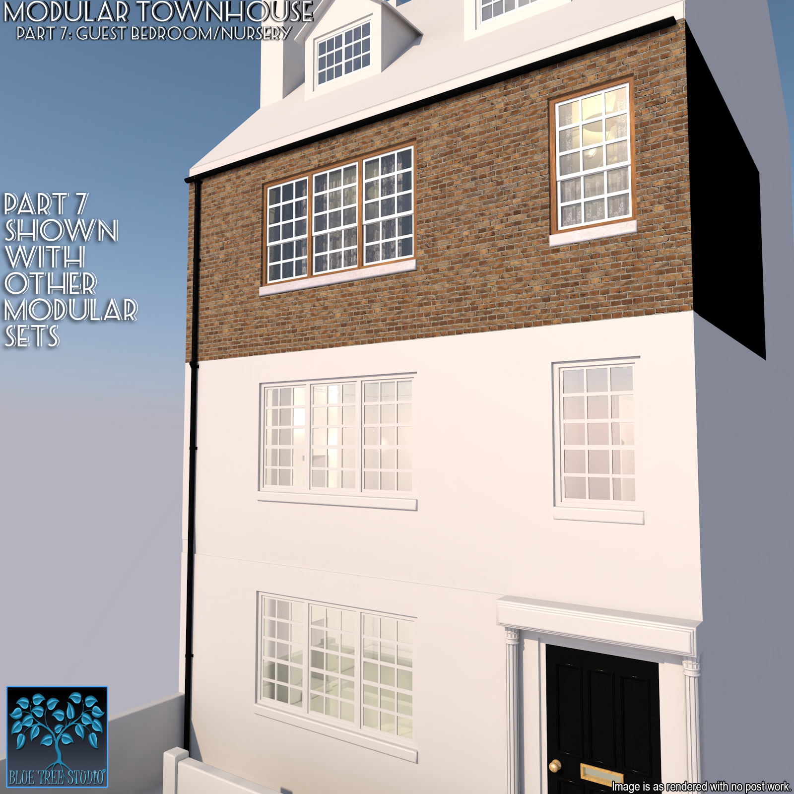 Modular Townhouse 7: Guest Bedroom and Nursery for Poser by N/A