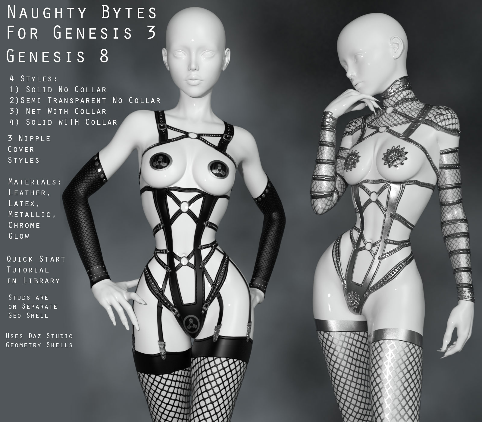 G3-G8 NaughtyBytes Bodyglove Set by N/A