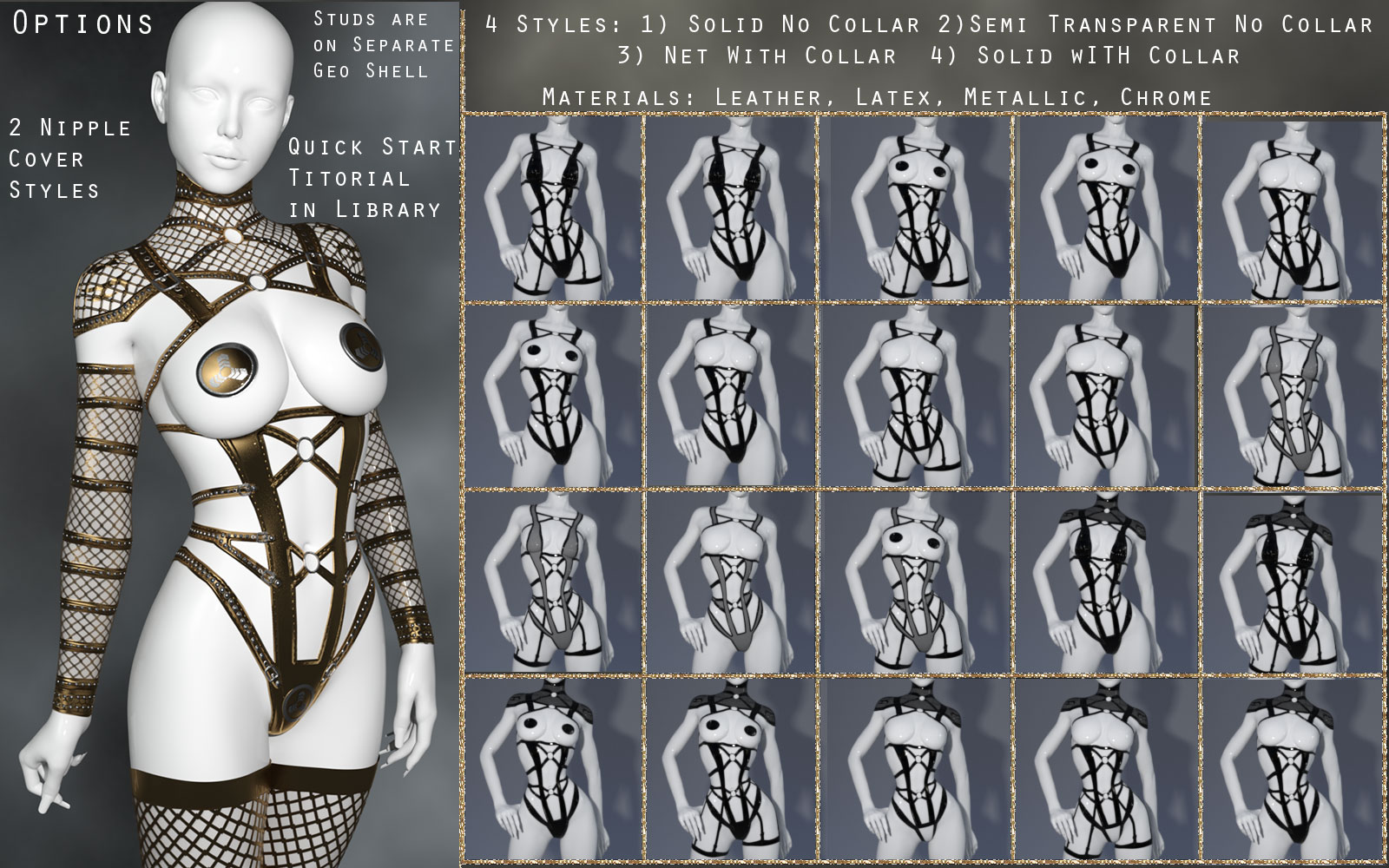 G3-G8 NaughtyBytes Bodyglove Set by N/A