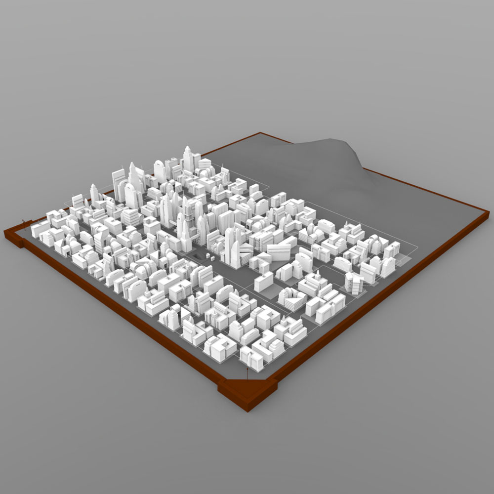 City Skyline - 3ds, obj - Extended License by N/A