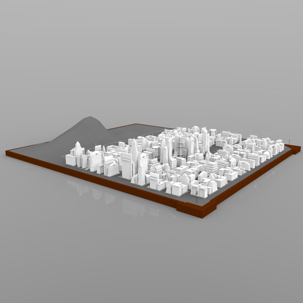 City Skyline - 3ds, obj - Extended License by N/A