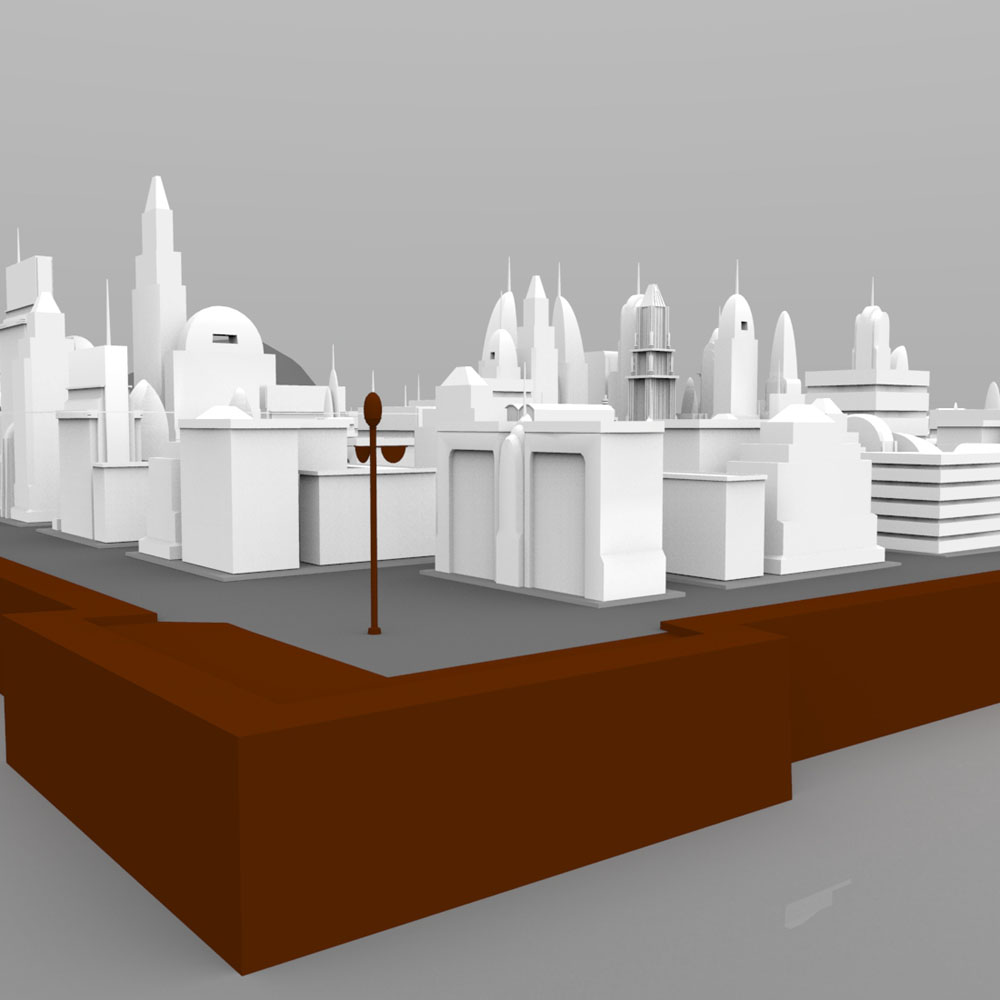 City Skyline - 3ds, obj - Extended License by N/A