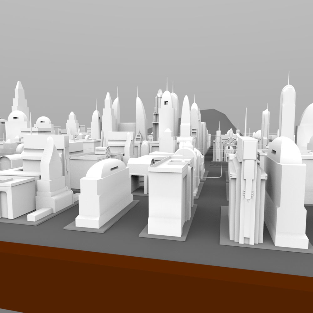 City Skyline - 3ds, obj - Extended License by N/A