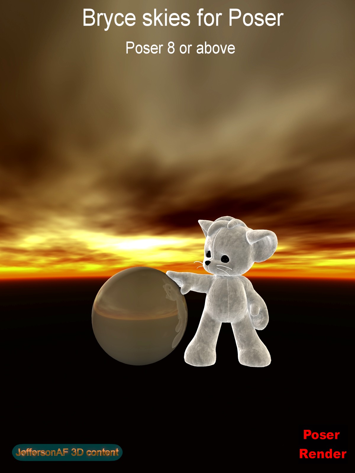 Bryce skies for Poser by N/A