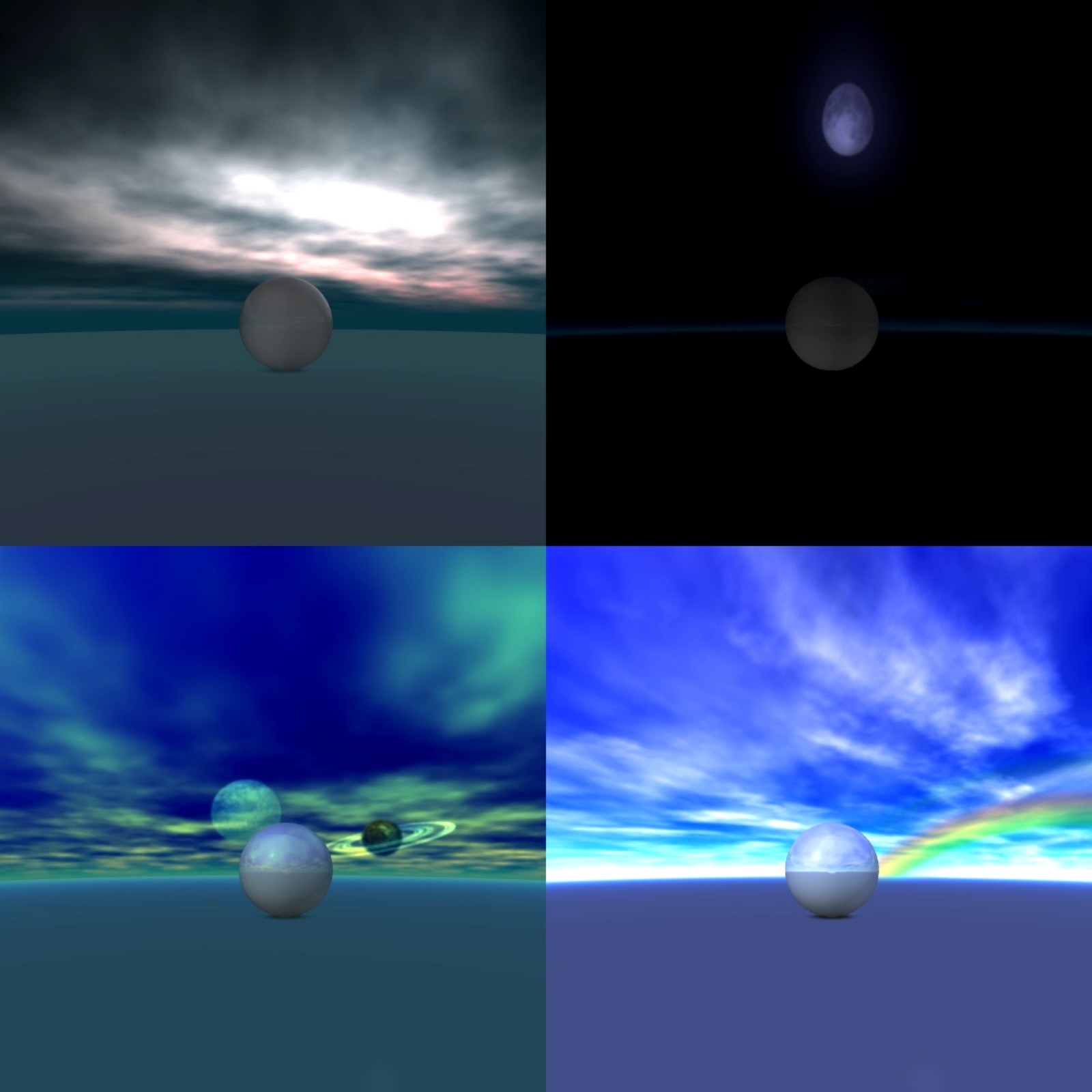 Bryce skies for Poser by N/A