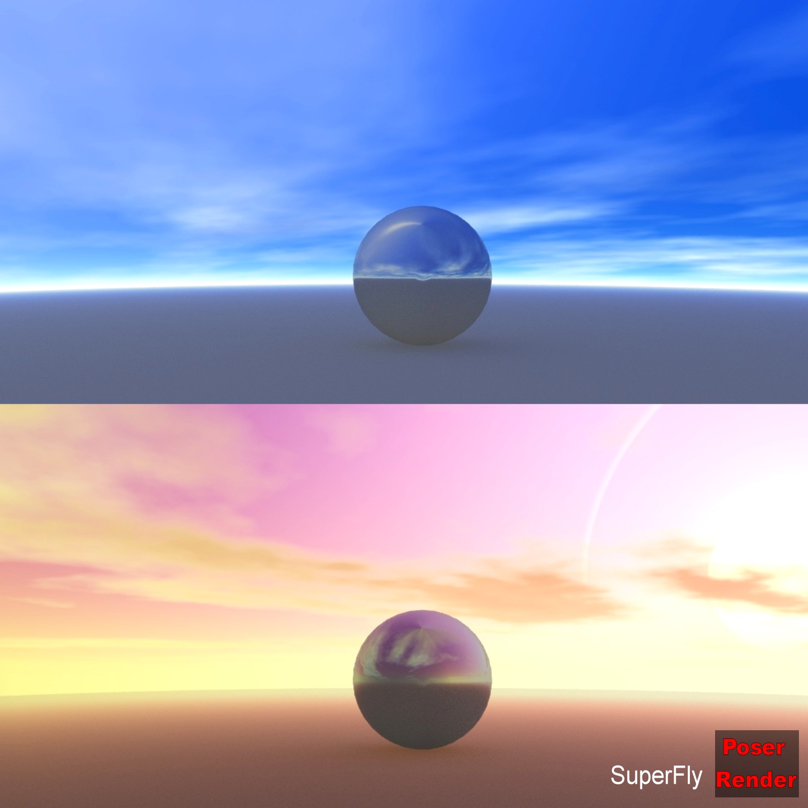 Bryce skies for Poser by N/A