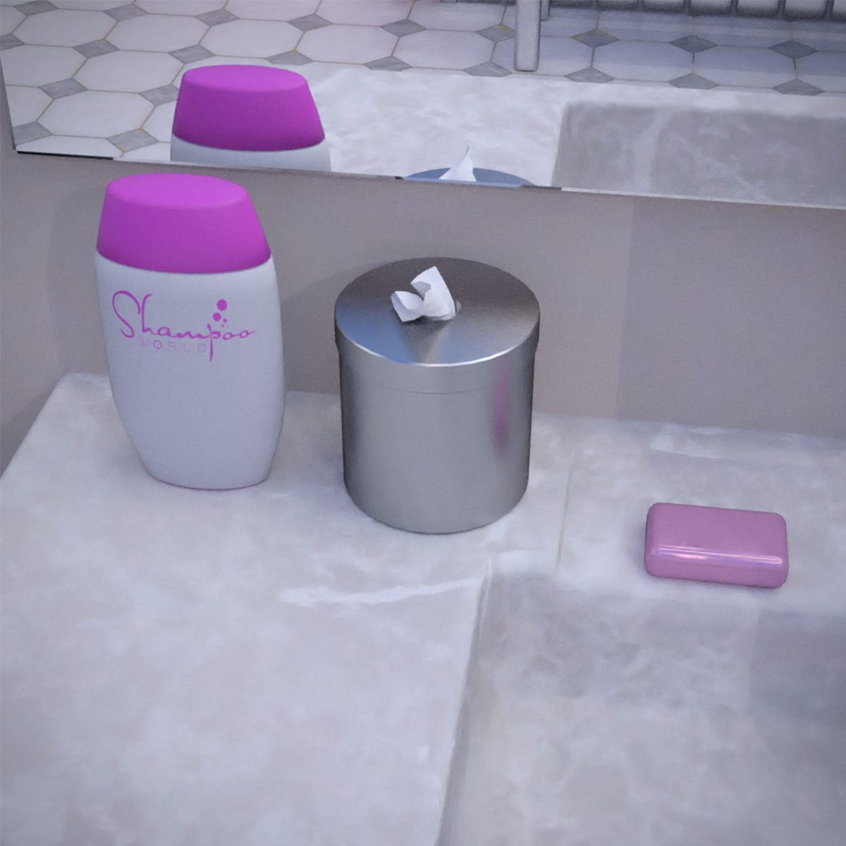 Unisex Shower & Locker with G3F & G3M Poses by N/A