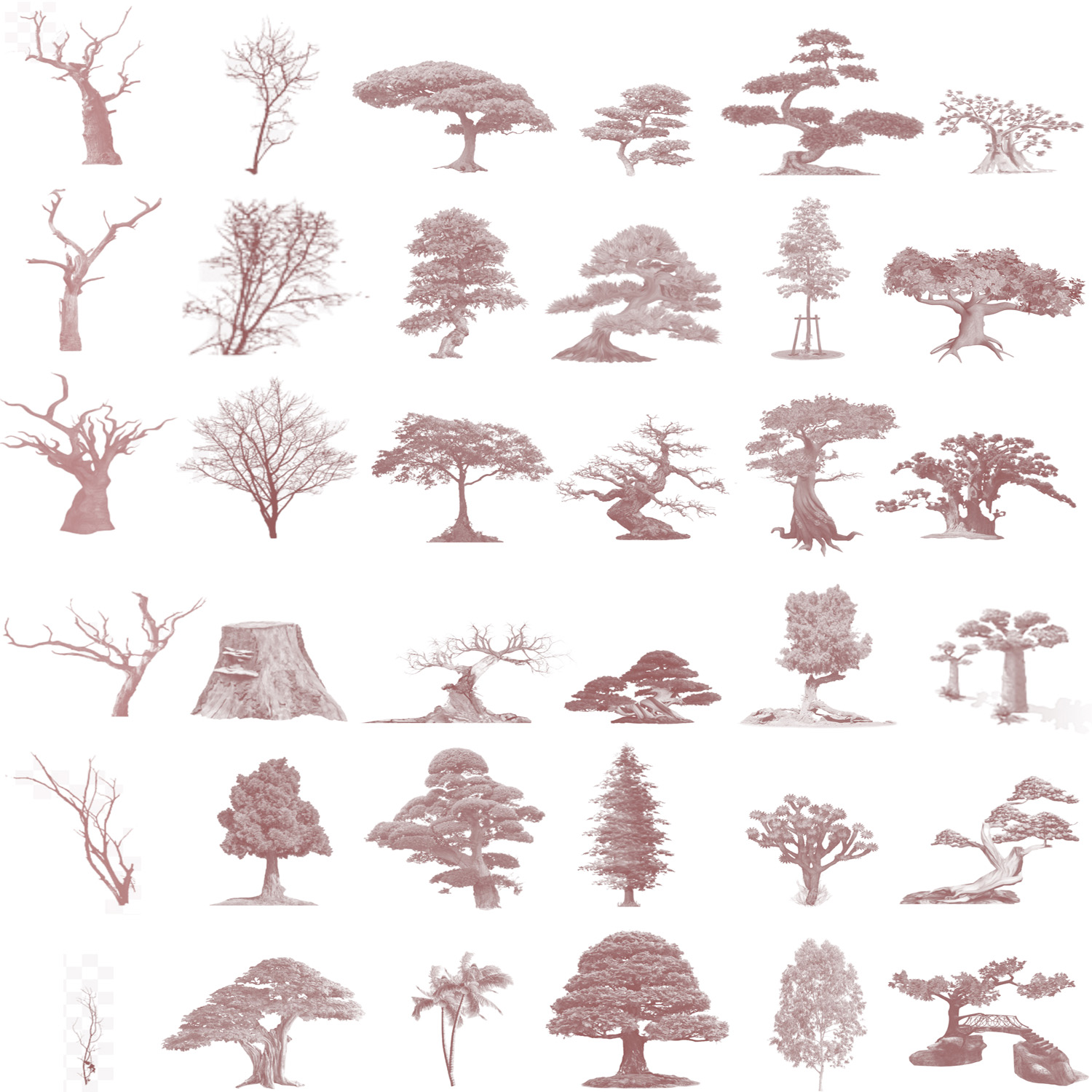Manga Mega Starter Pack for Photoshop - Trees by N/A