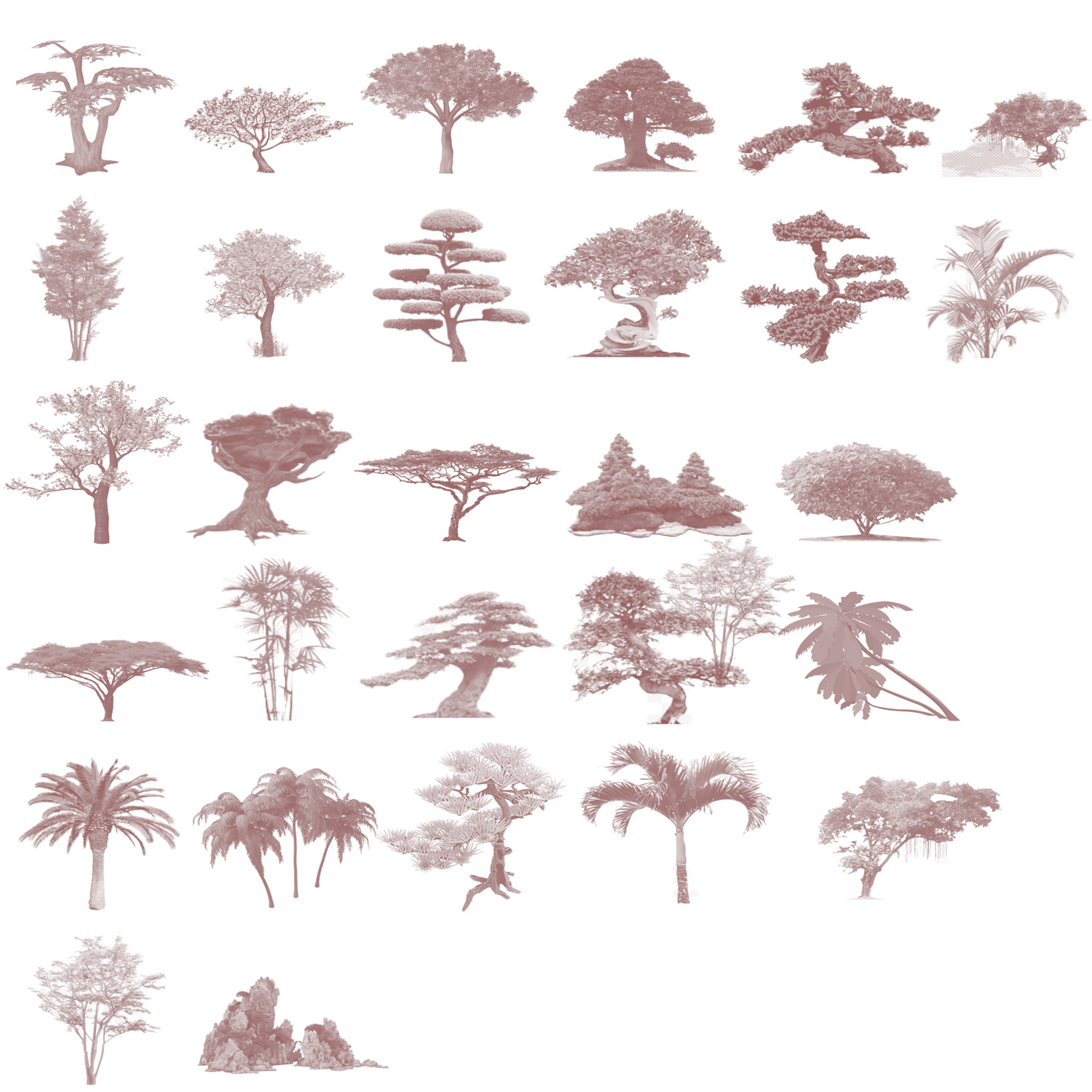 Manga Mega Starter Pack for Photoshop - Trees by N/A