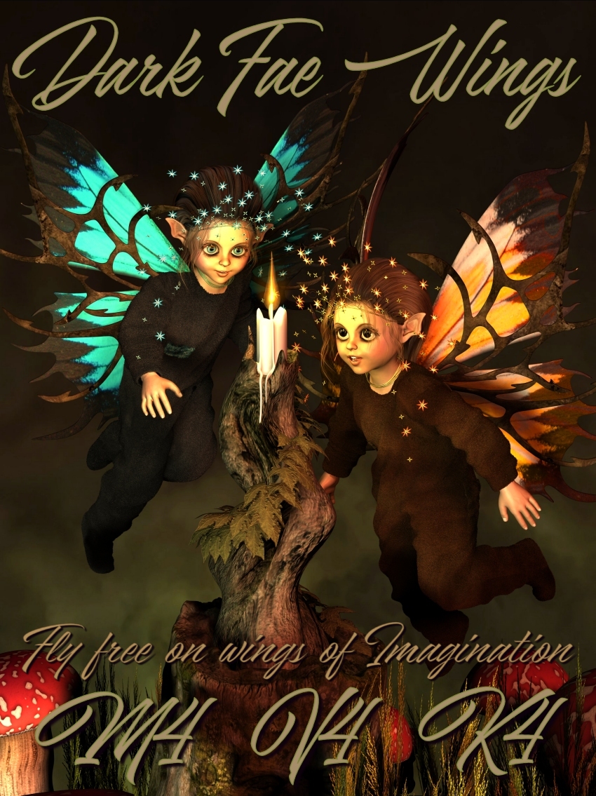 Dark Fae Wings by N/A