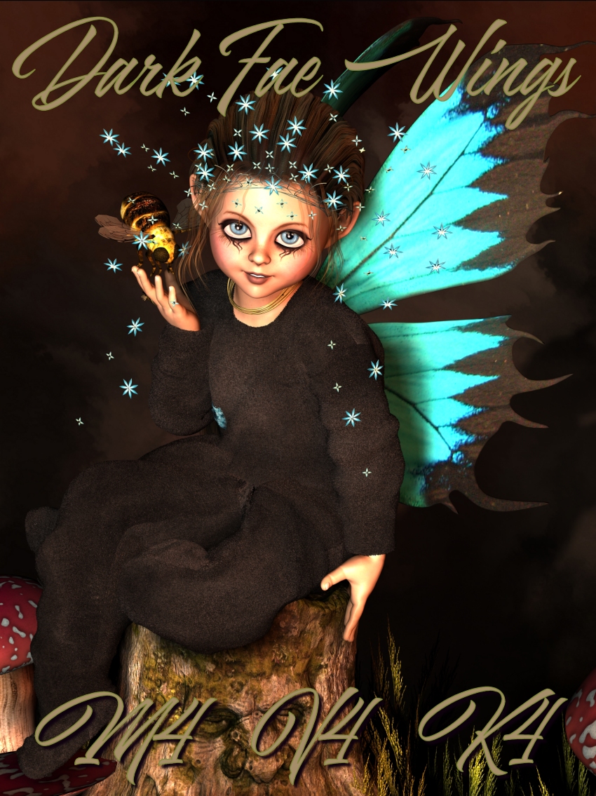 Dark Fae Wings by N/A