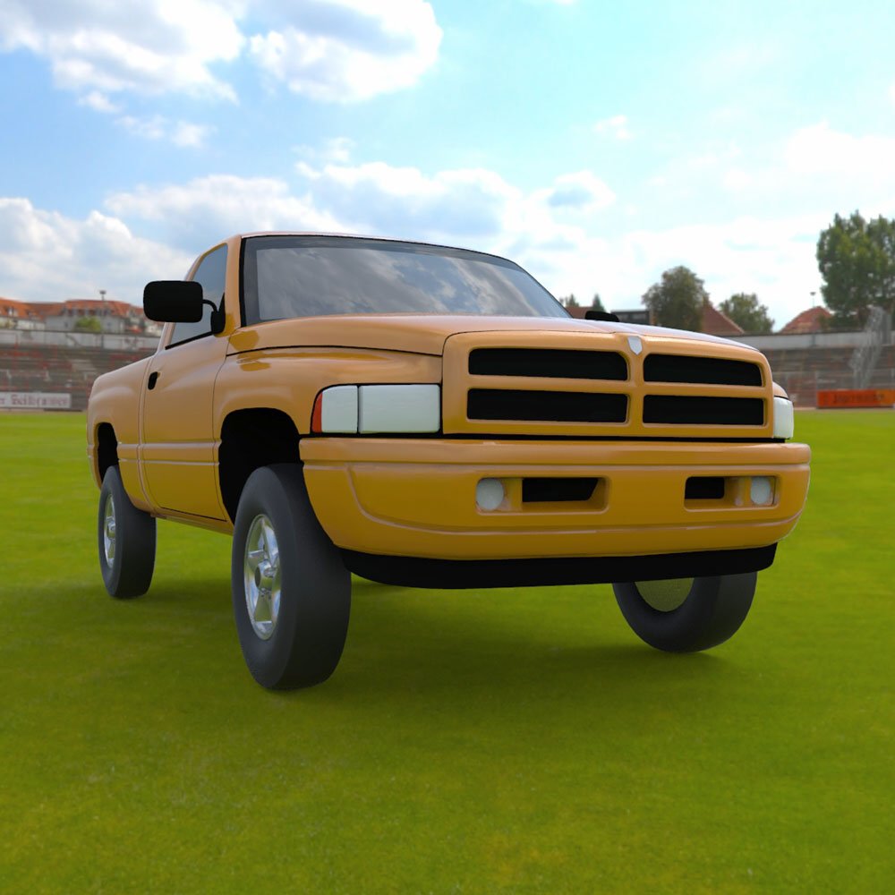 Dodge Ram Pickup 1997 - 3ds/ obj - Extended License by N/A