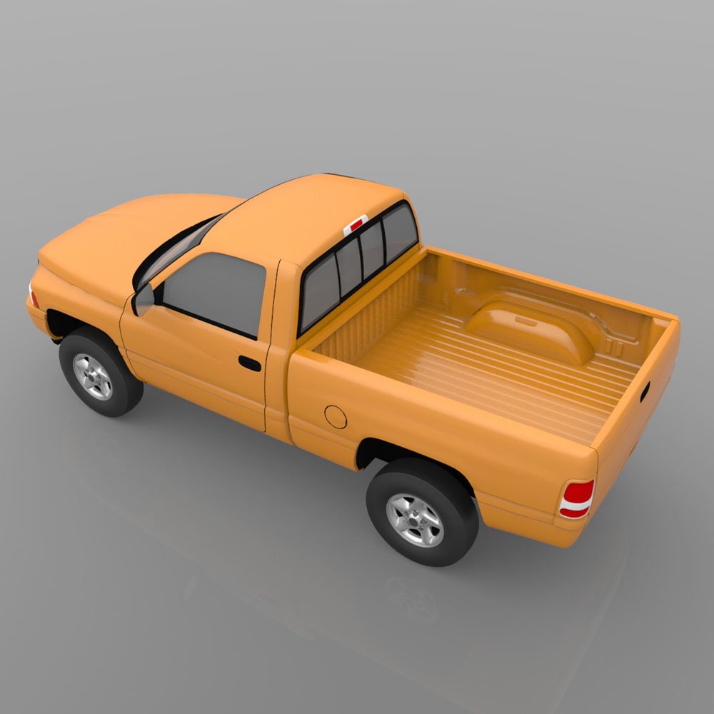 Dodge Ram Pickup 1997 - 3ds/ obj - Extended License by N/A