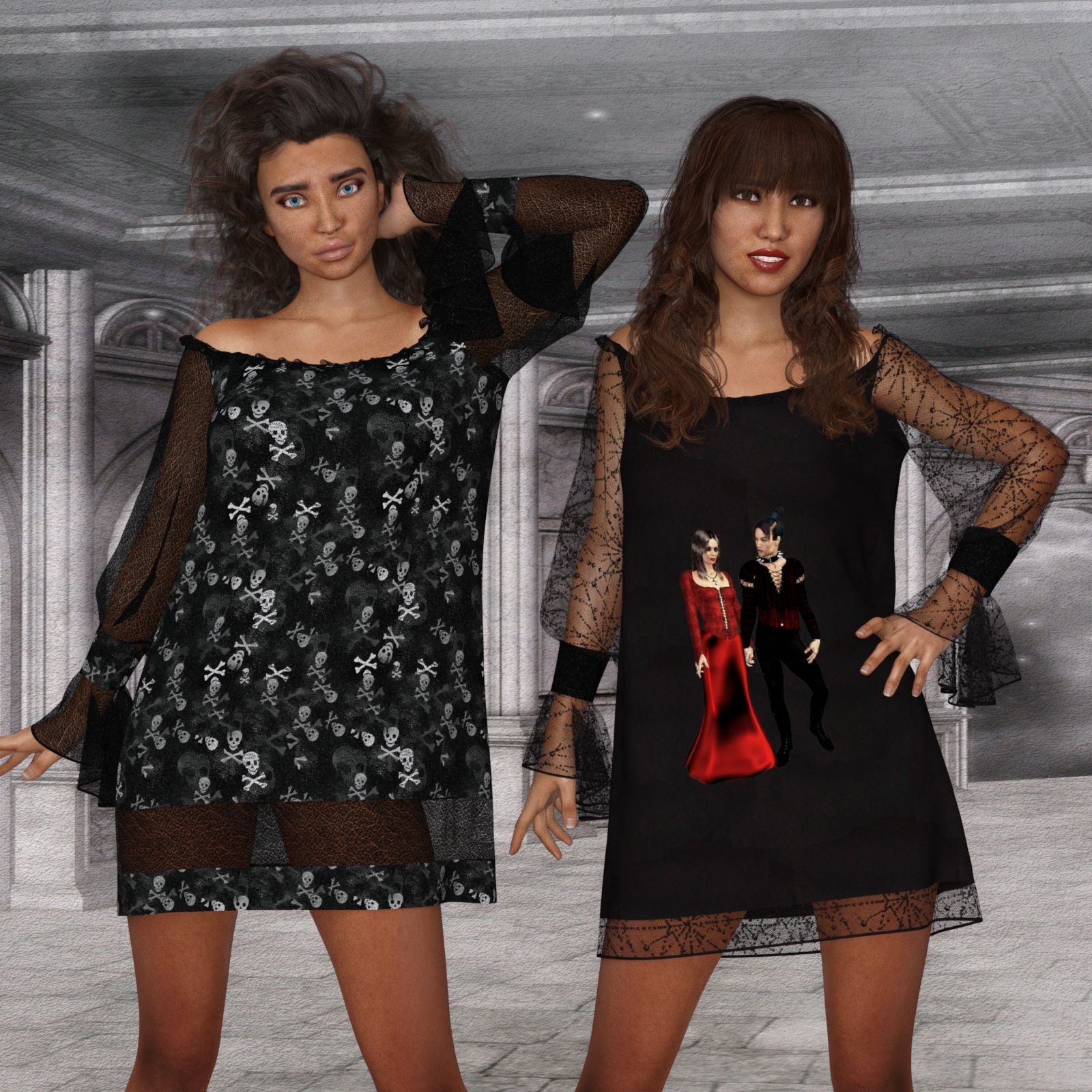 Pretty & Cool for dForce Summershift Dress by lully by N/A