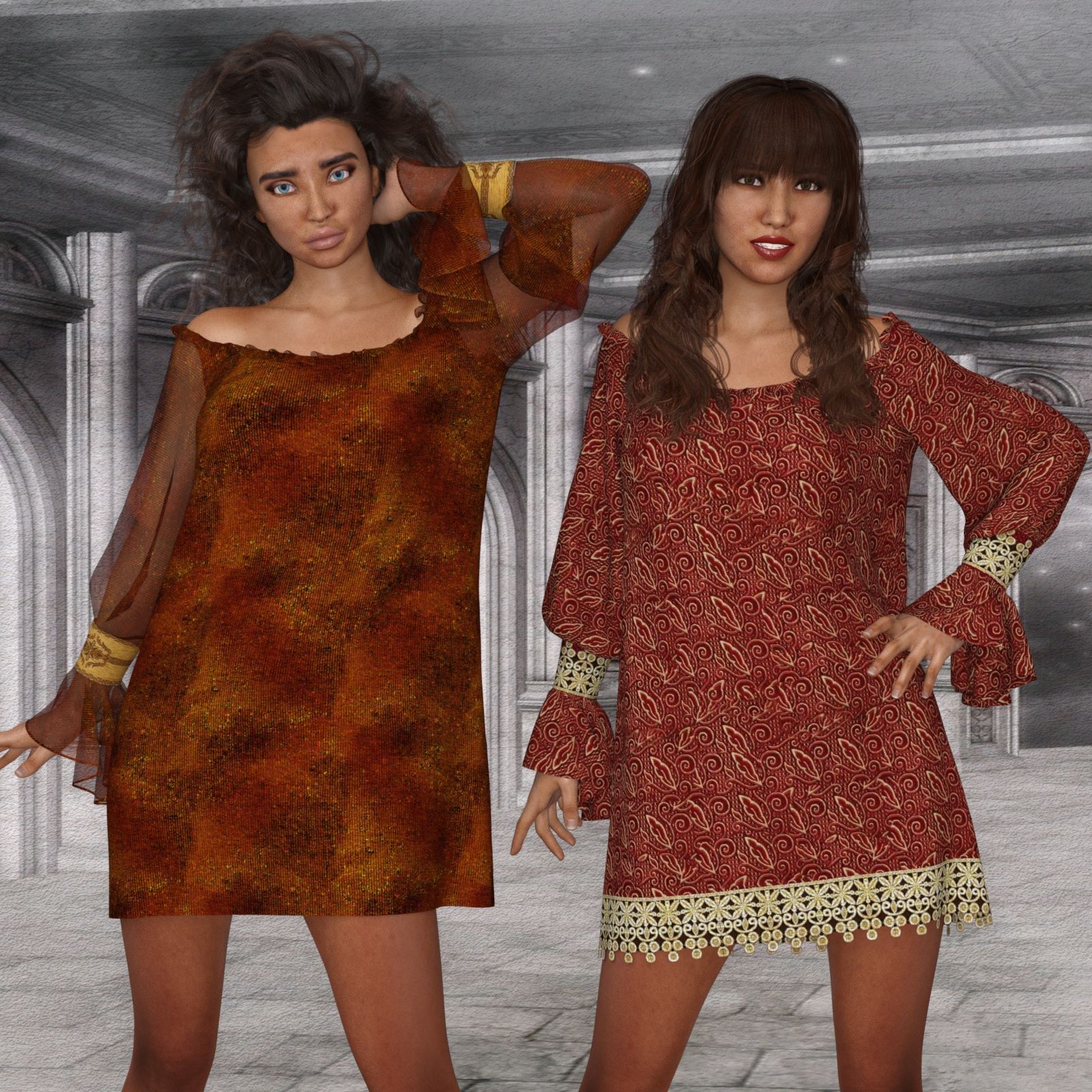 Pretty & Cool for dForce Summershift Dress by lully by N/A