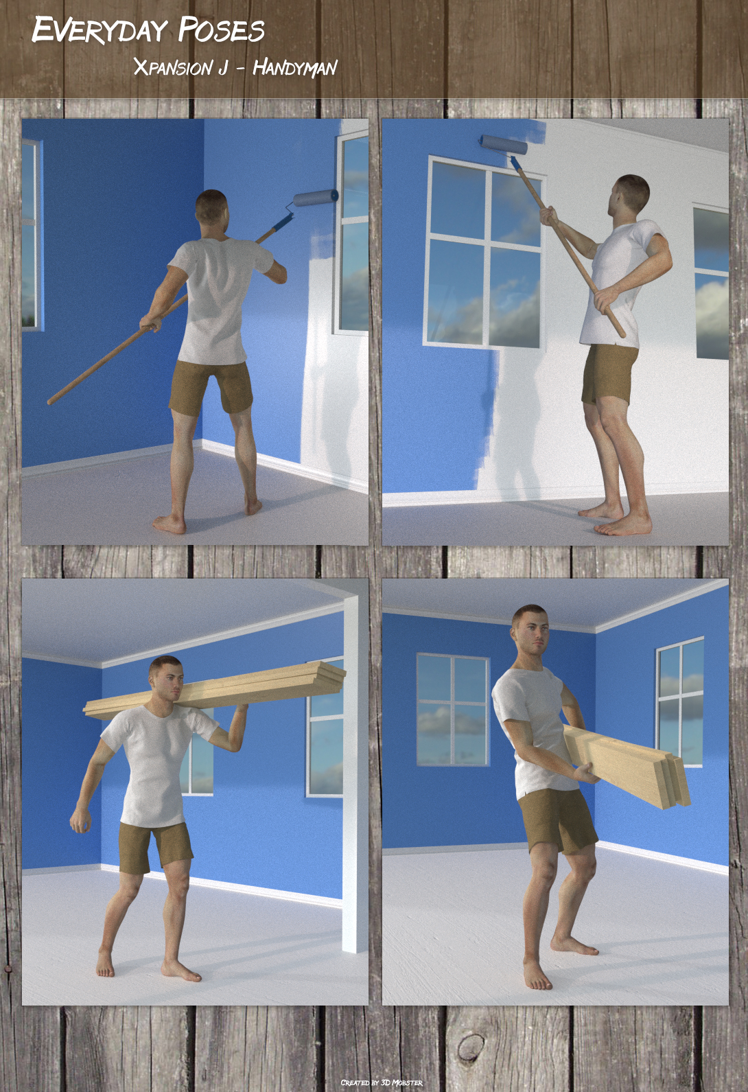 Everyday poses Xpansion J - Handyman by N/A