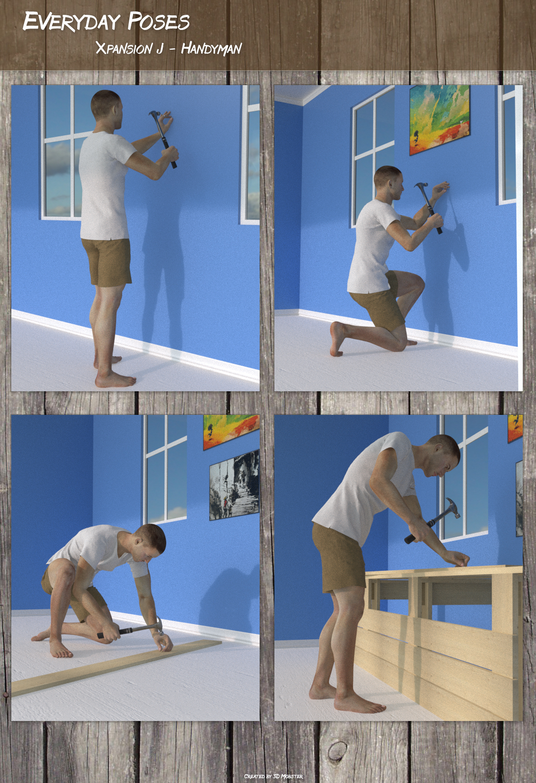Everyday poses Xpansion J - Handyman by N/A