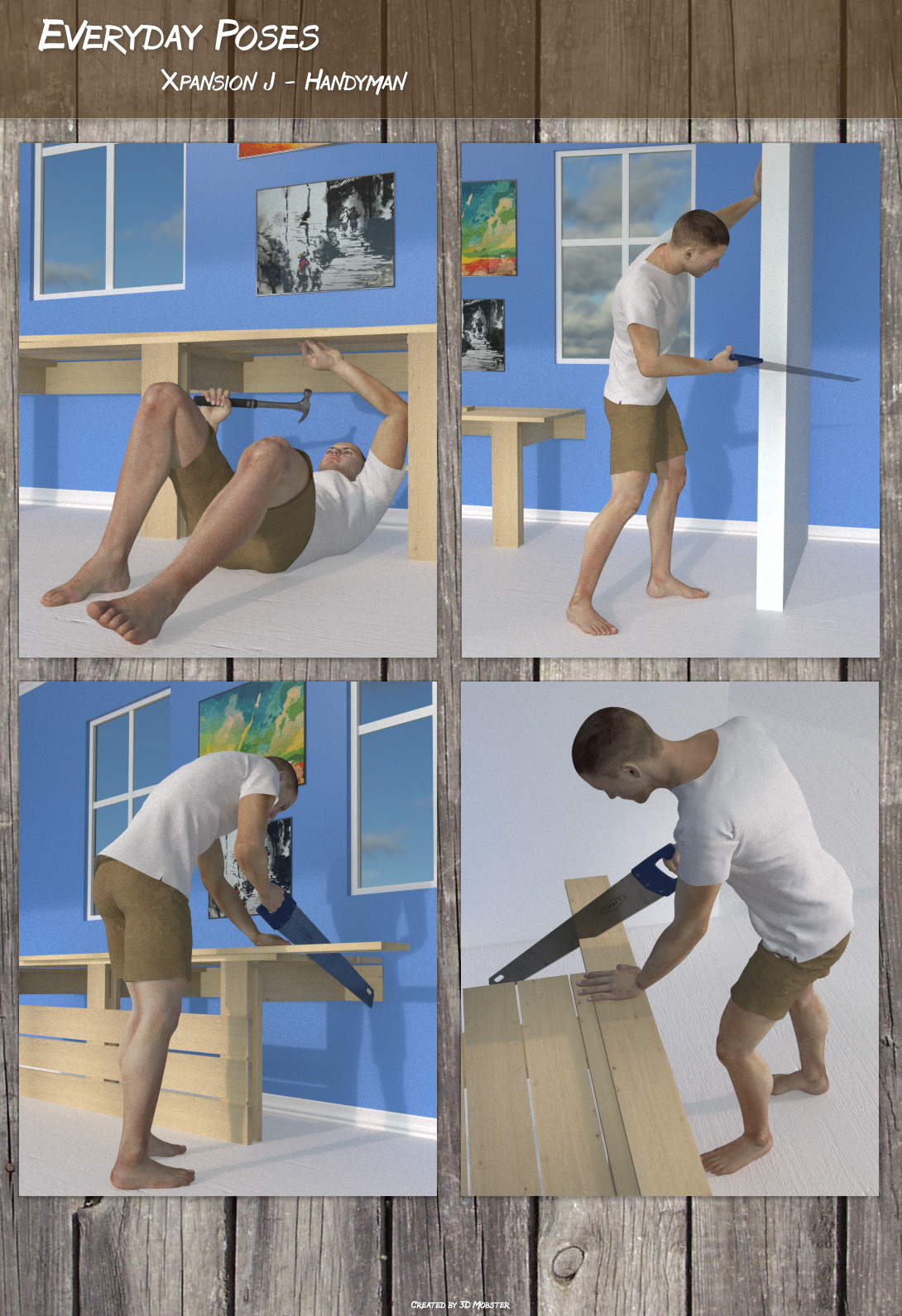 Everyday poses Xpansion J - Handyman by N/A