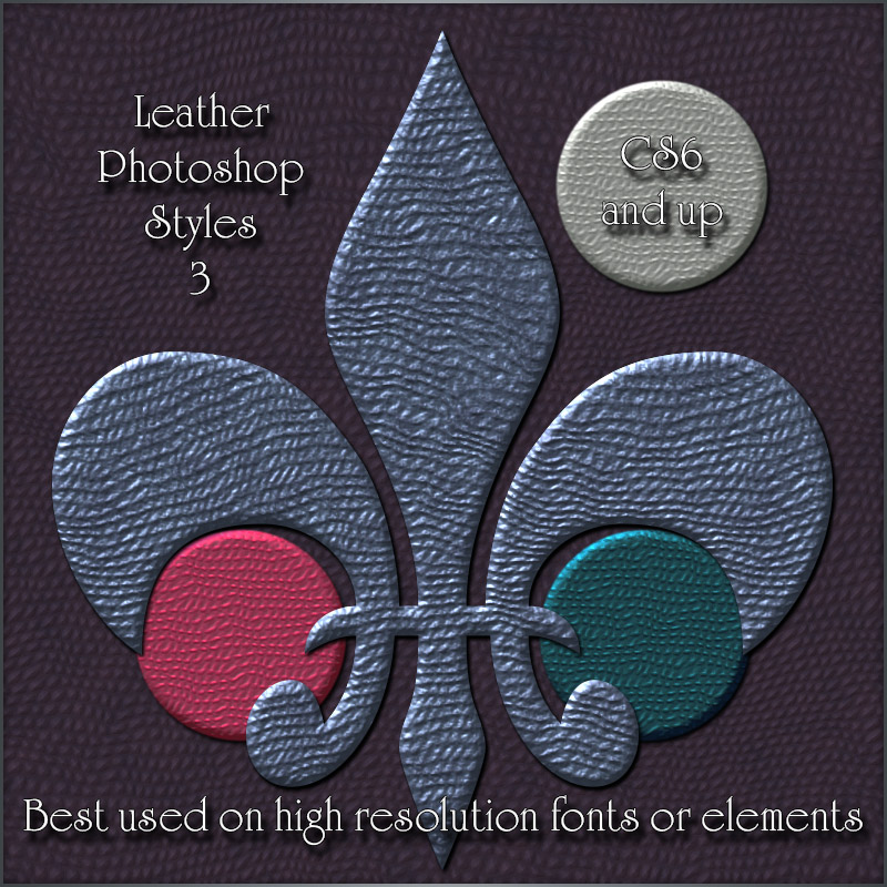 Leather Photoshop Styles 3 by N/A