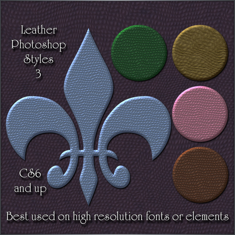 Leather Photoshop Styles 3 by N/A