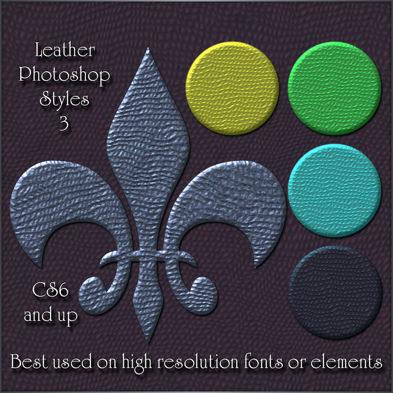 Leather Photoshop Styles 3 by N/A