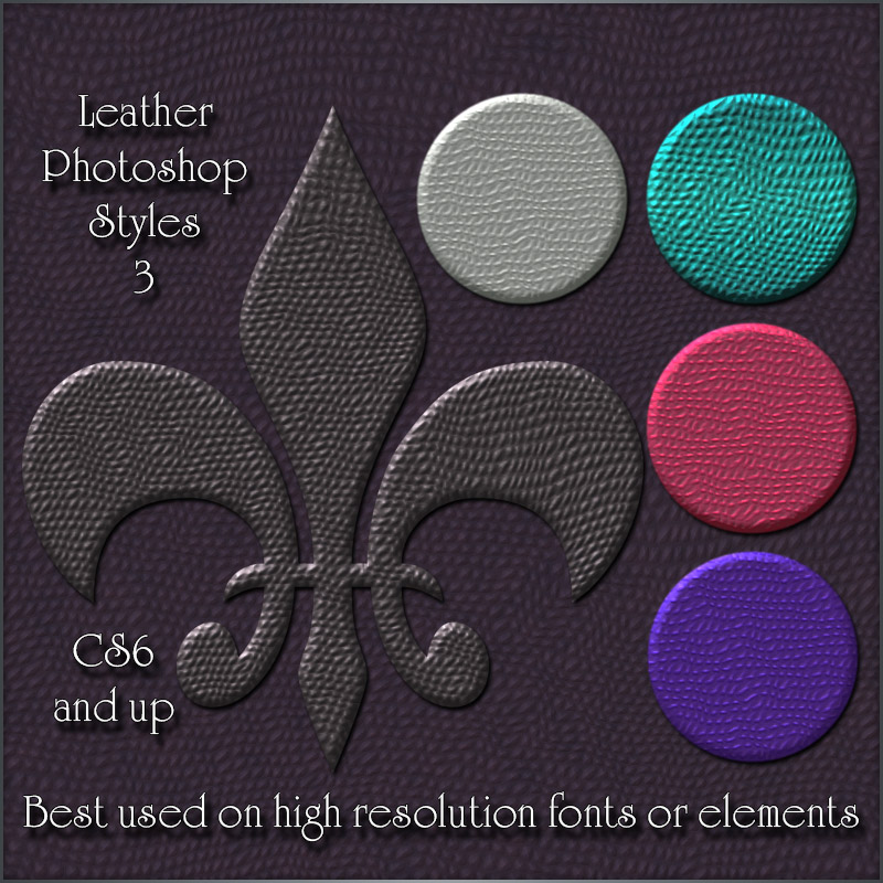 Leather Photoshop Styles 3 by N/A