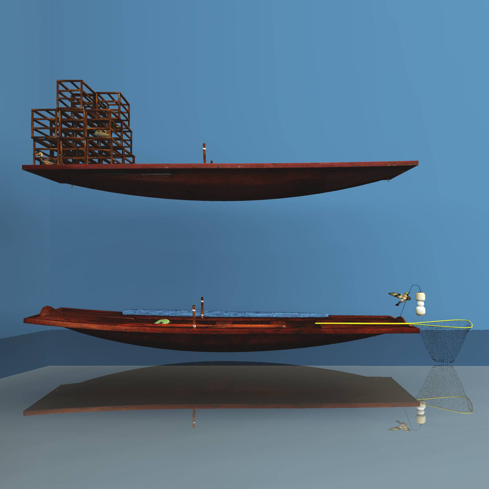 Chinese River Boats For Vue by N/A