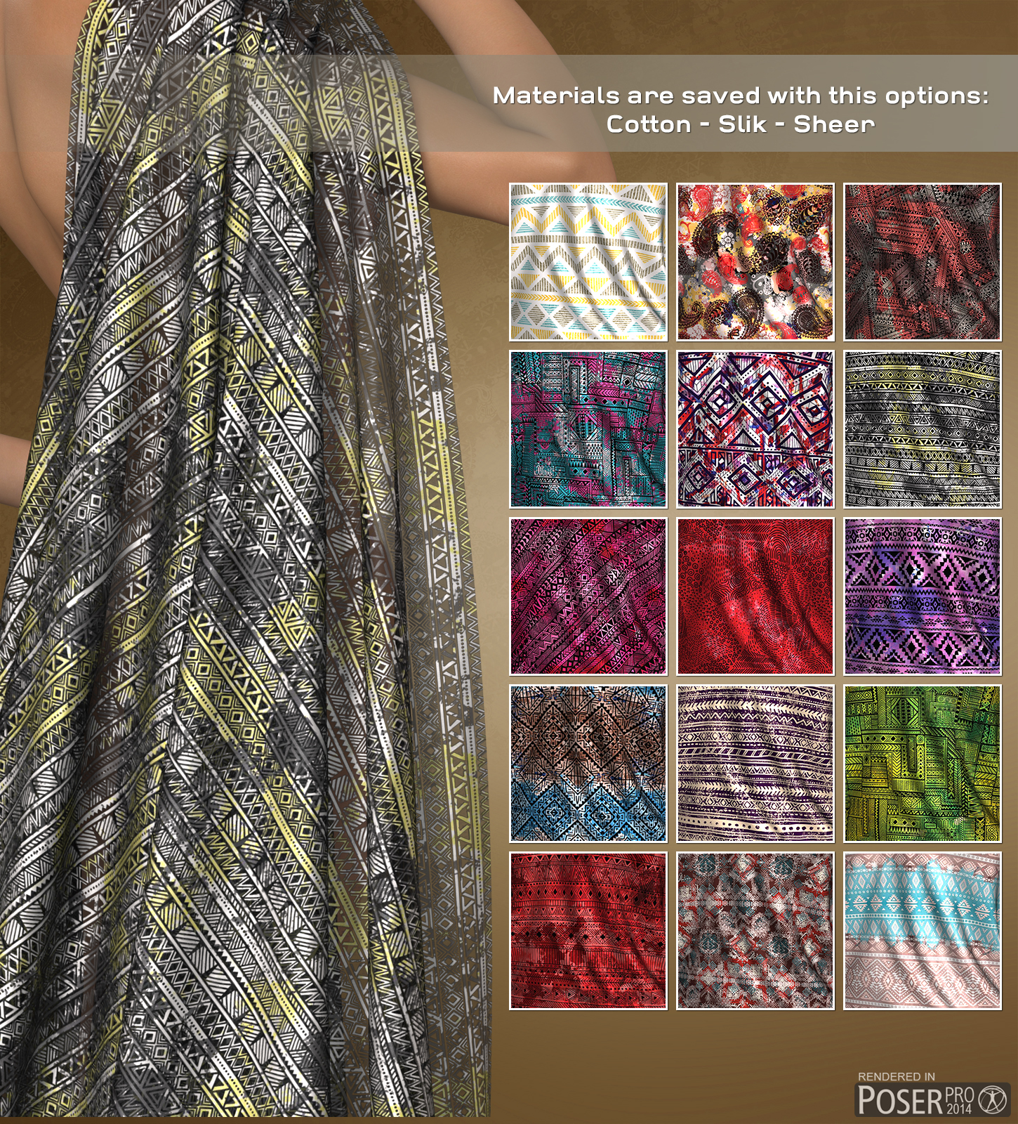Poser - Ethnic Silks by N/A