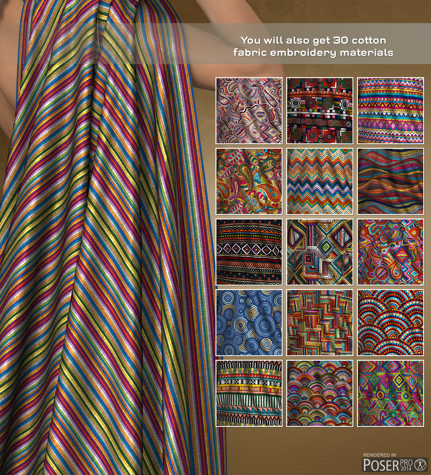 Poser - Ethnic Silks by N/A