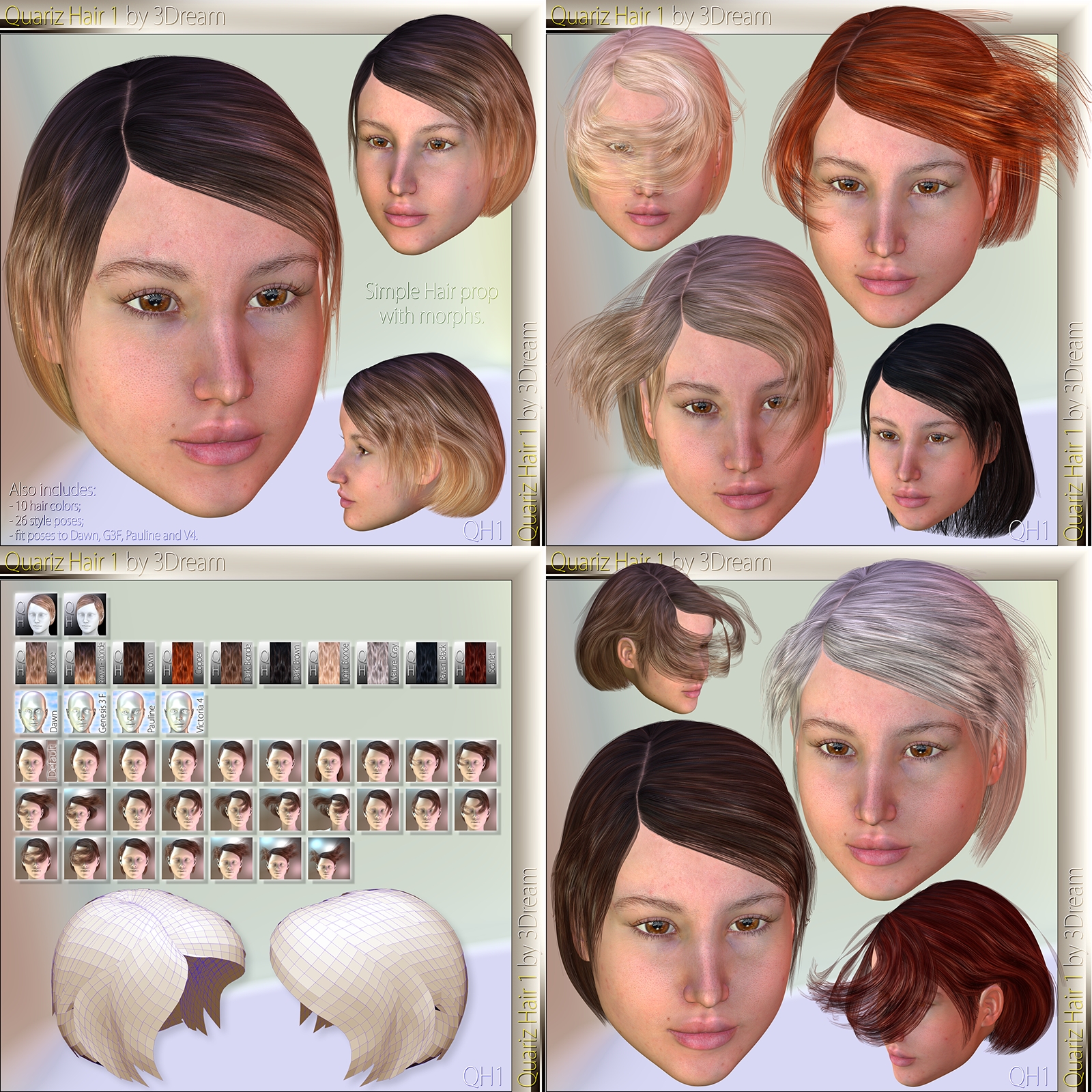 Quariz Hair 1 2 3 4 by N/A