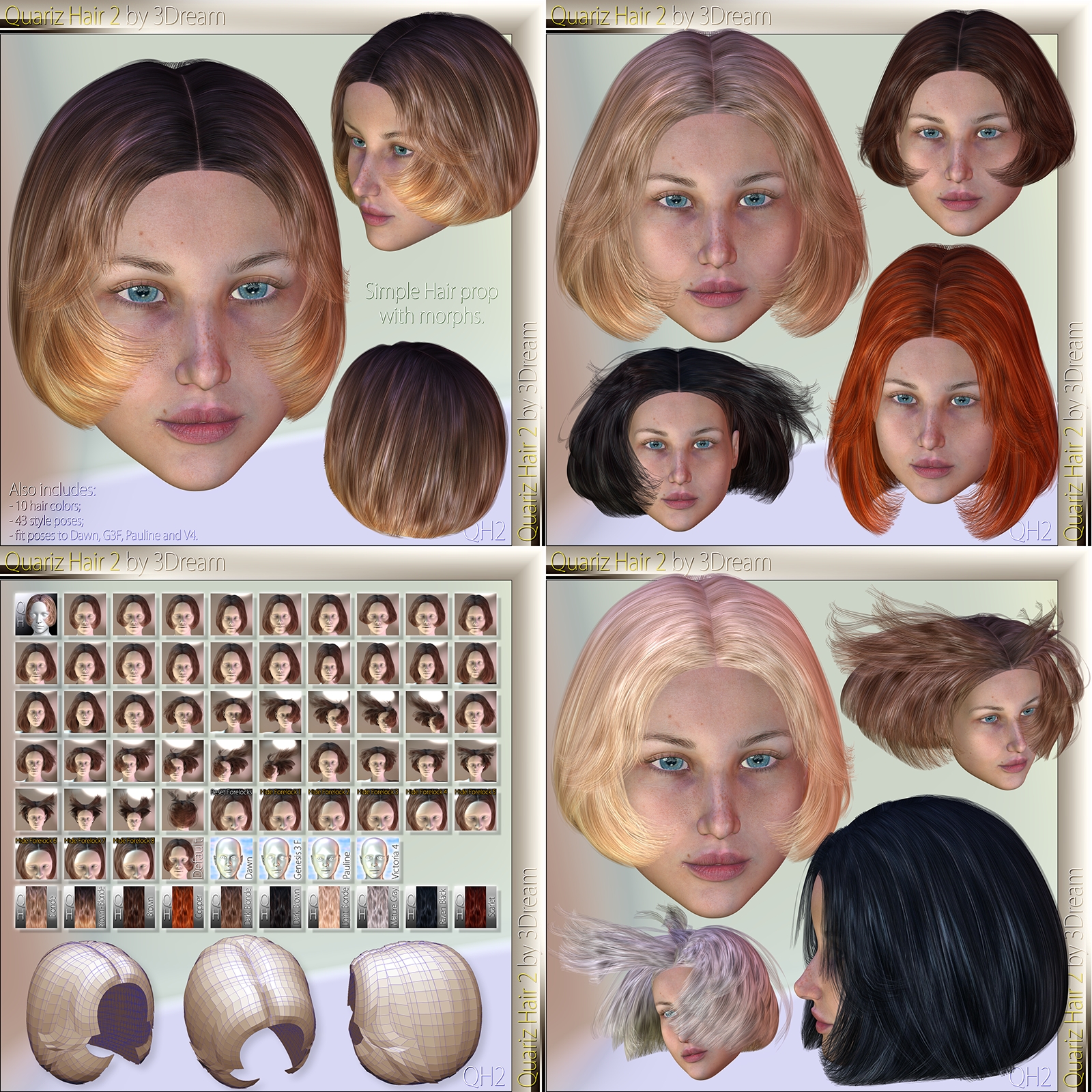 Quariz Hair 1 2 3 4 by N/A