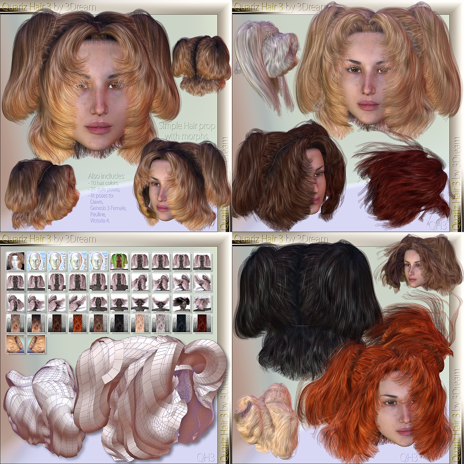 Quariz Hair 1 2 3 4 by N/A