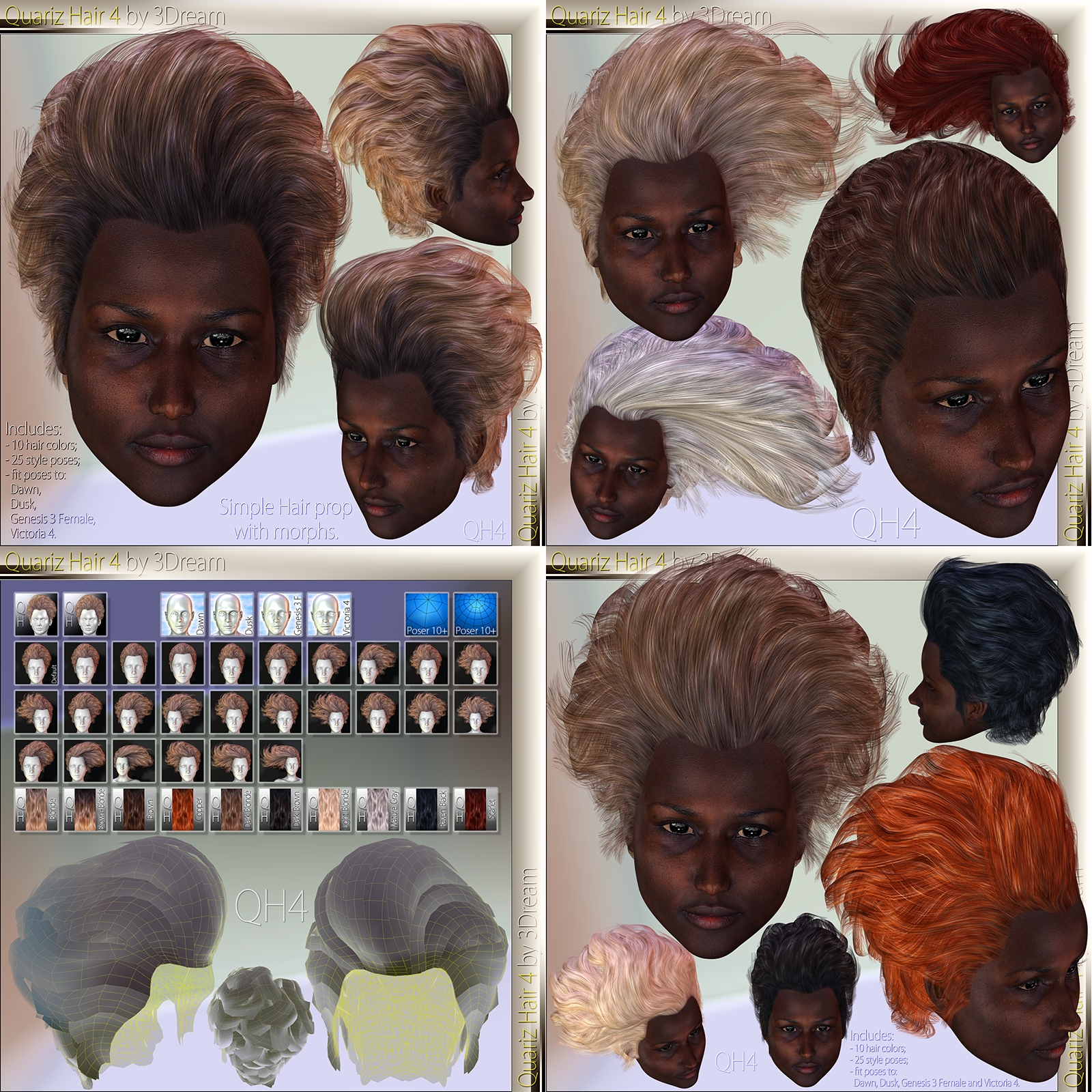 Quariz Hair 1 2 3 4 by N/A