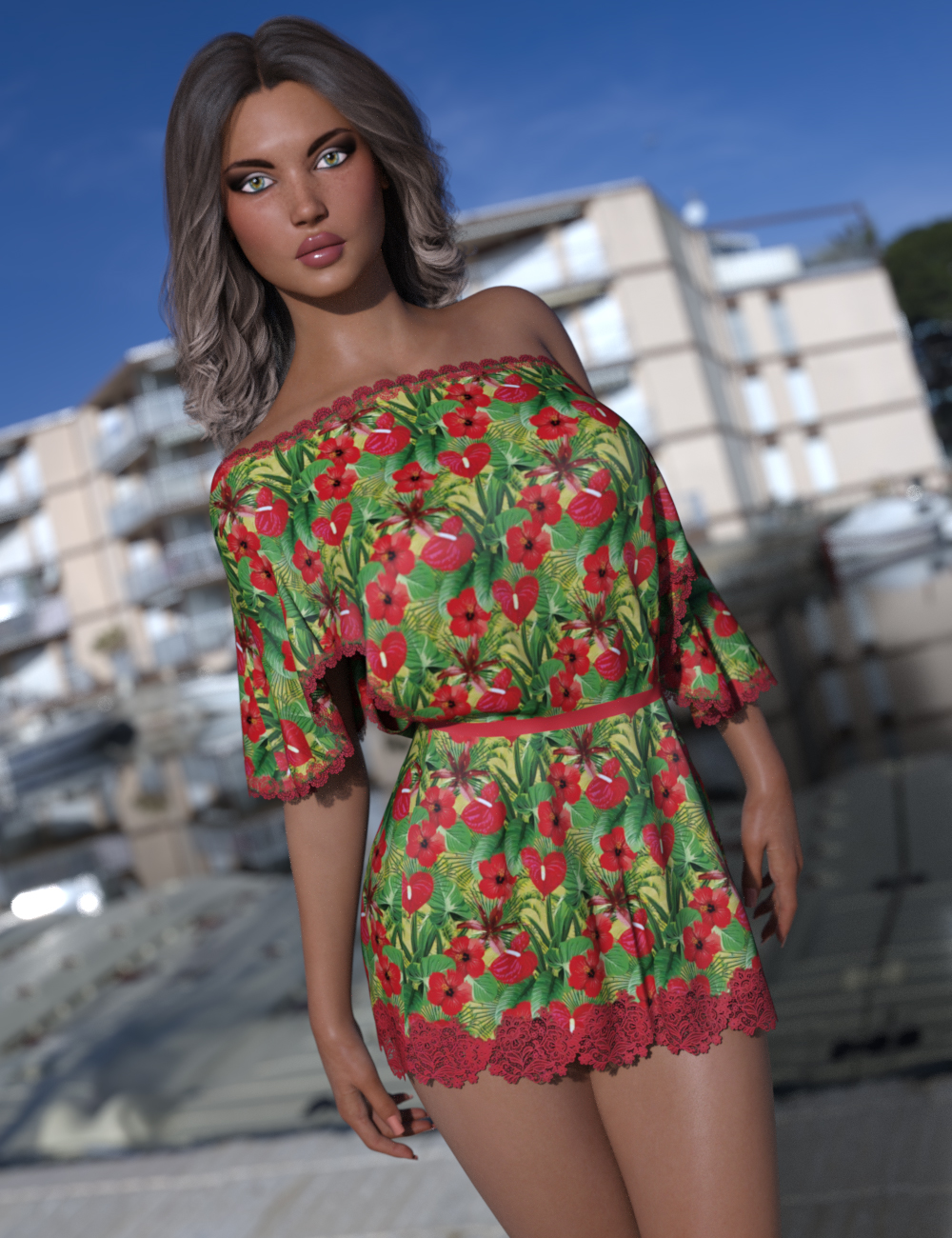 InStyle - dForce Casual Beachwear for Genesis 8 Females by N/A
