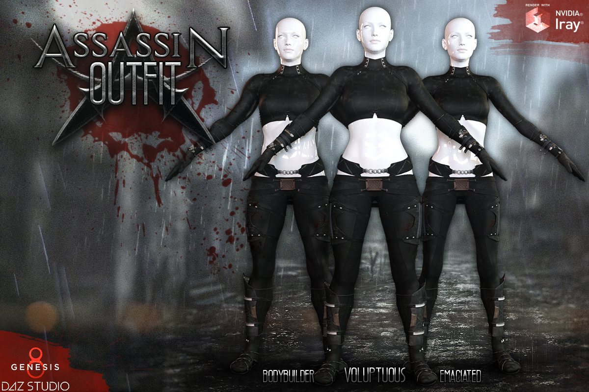 Assassin Outfit G8F by N/A