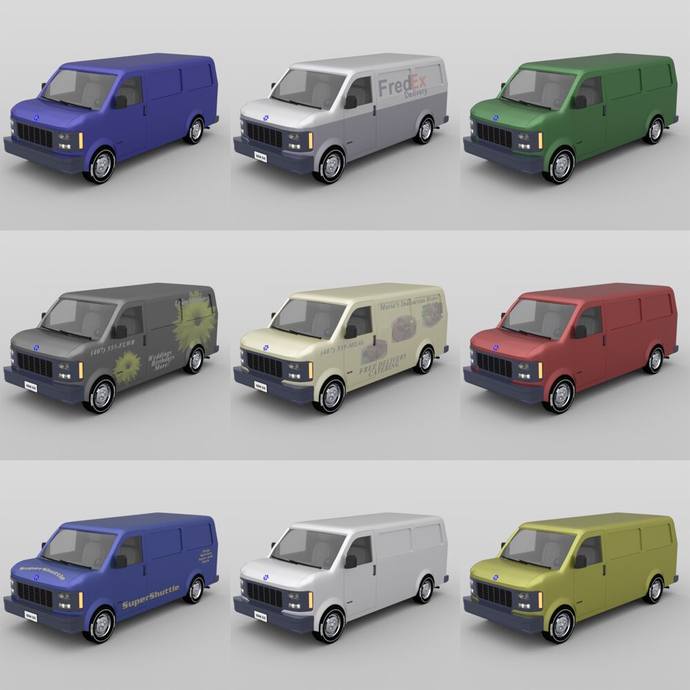 Delivery Van for DAZ Studio by N/A