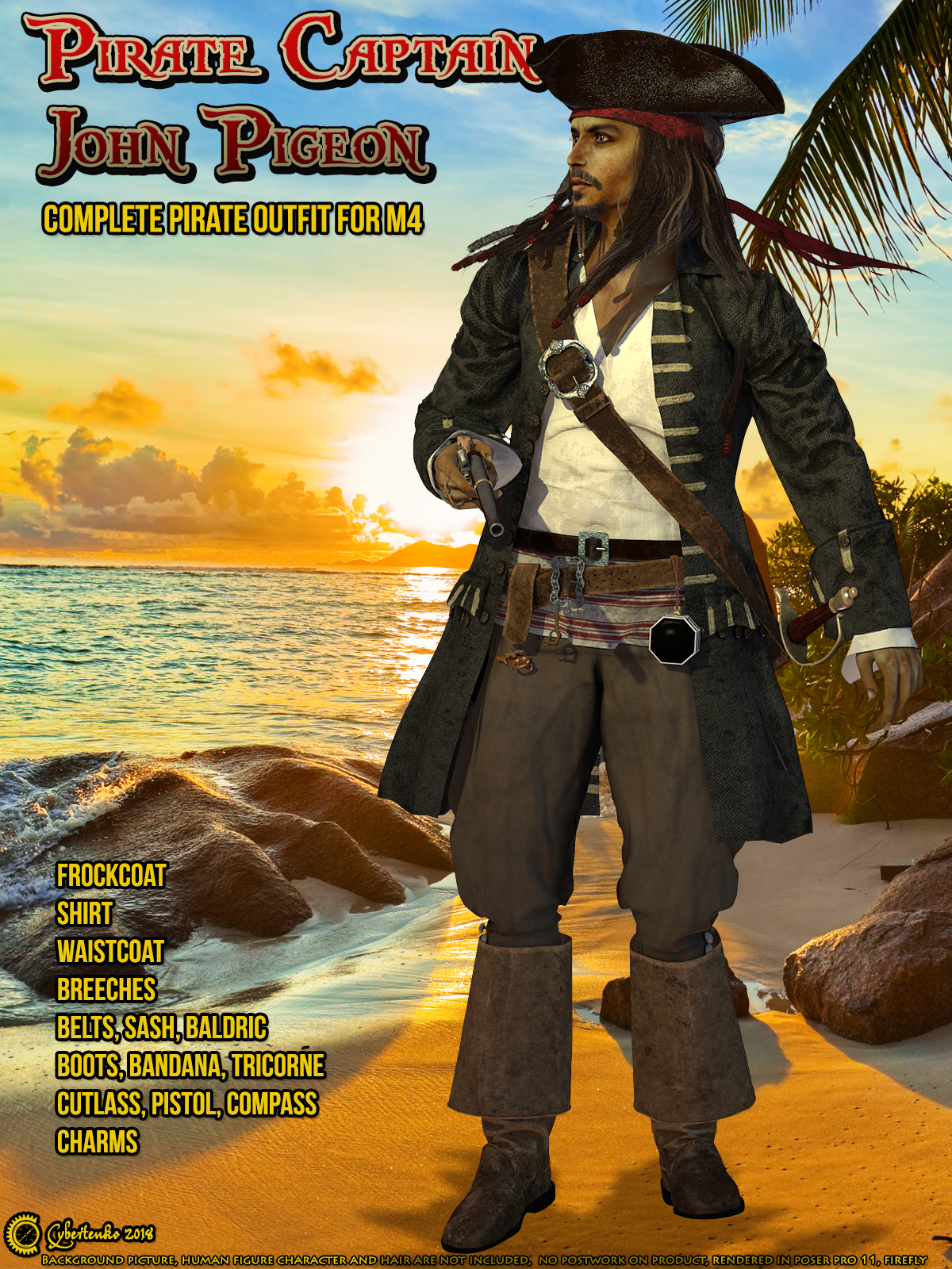 Pirate Captain John Pigeon by N/A