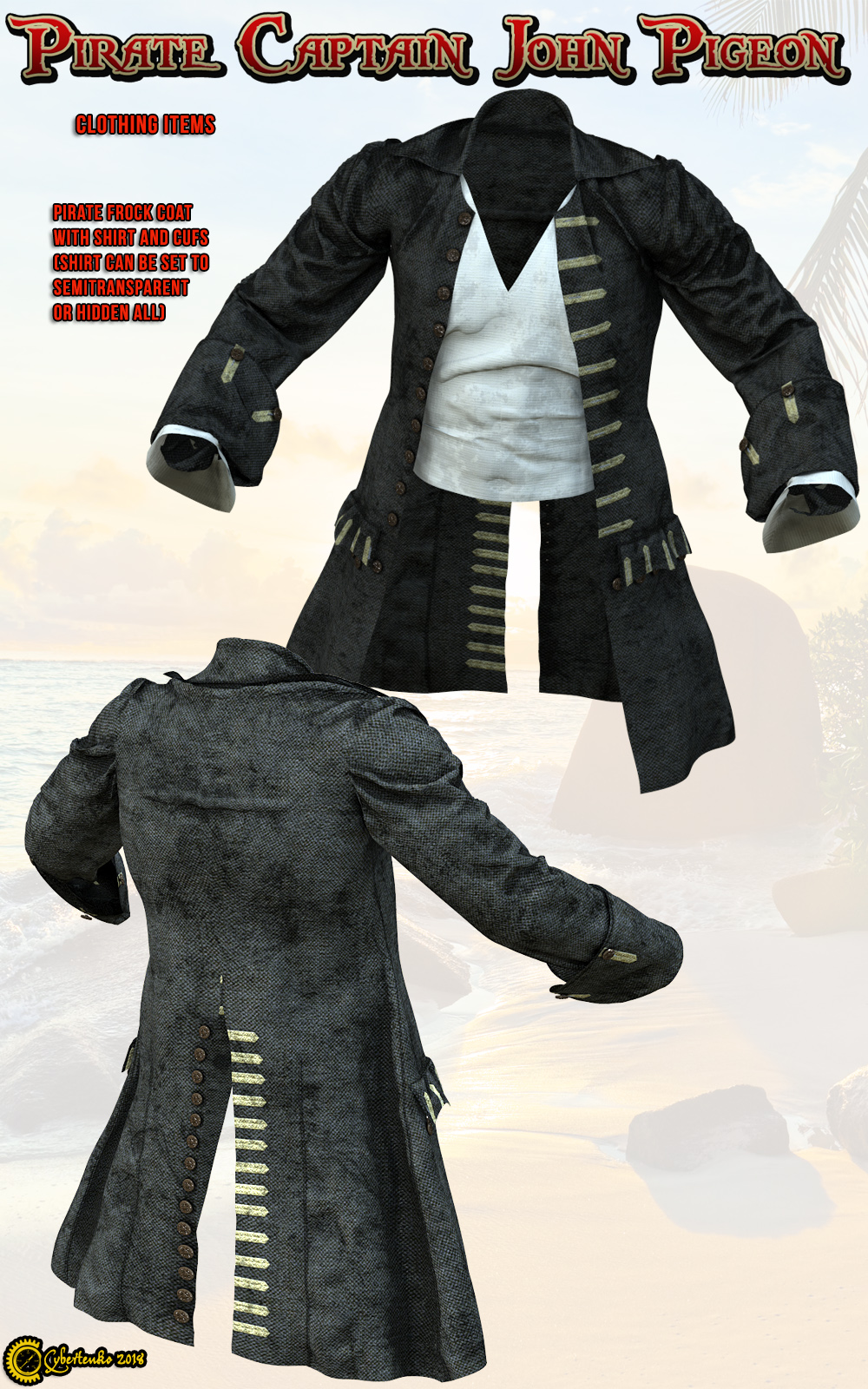 Pirate Captain John Pigeon by N/A