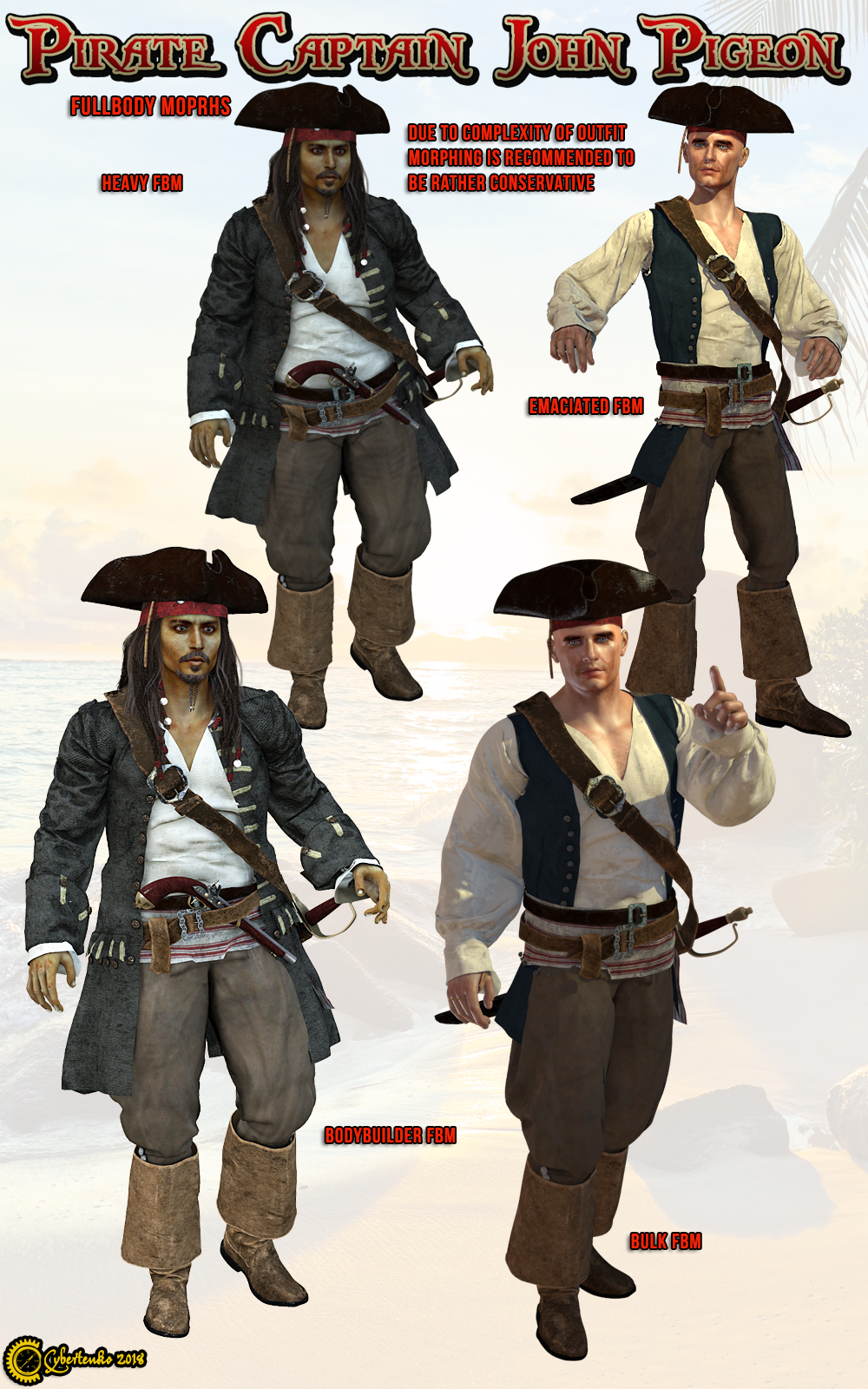 Pirate Captain John Pigeon by N/A