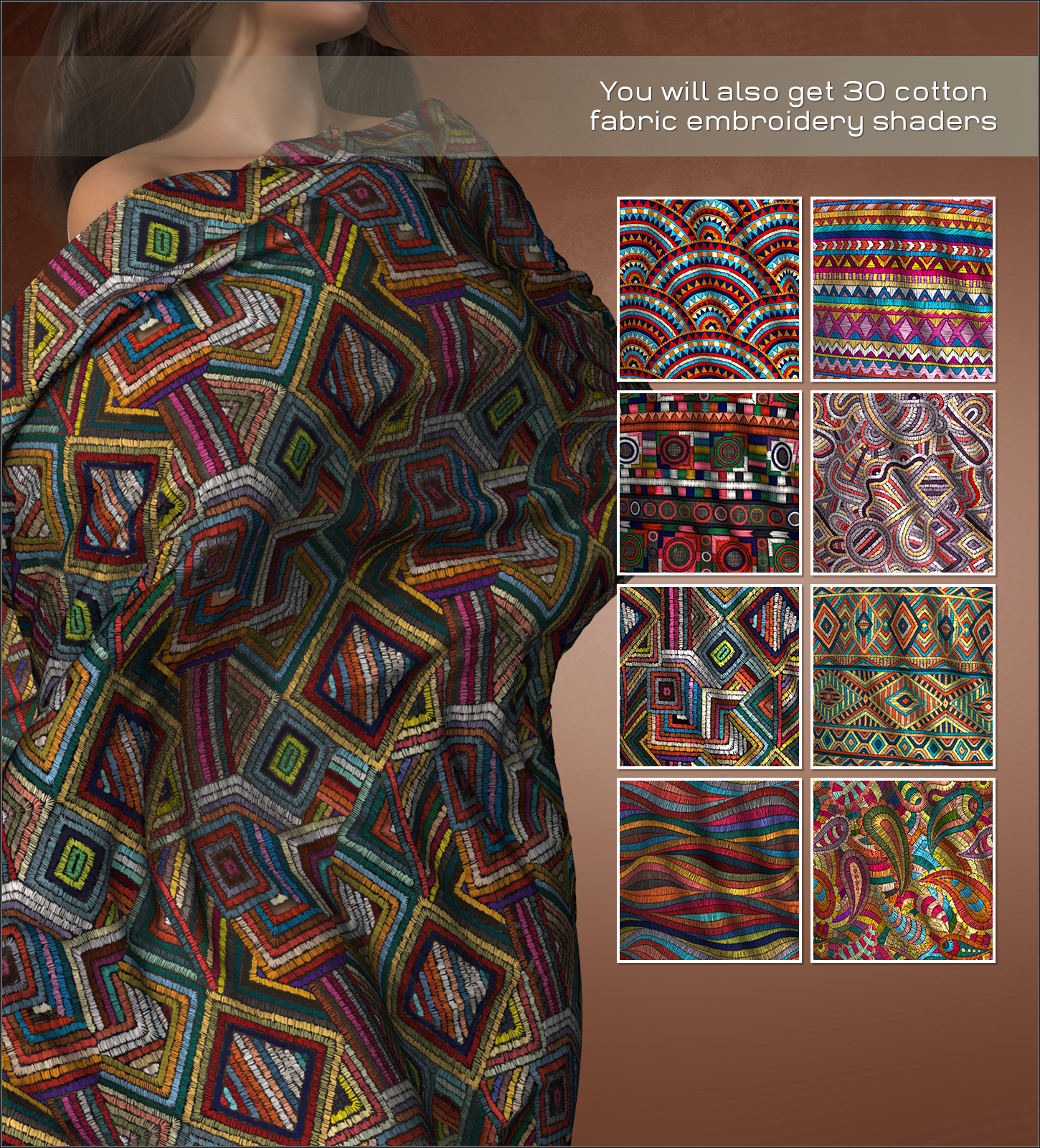 Daz Iray - Ethnic Silks by N/A