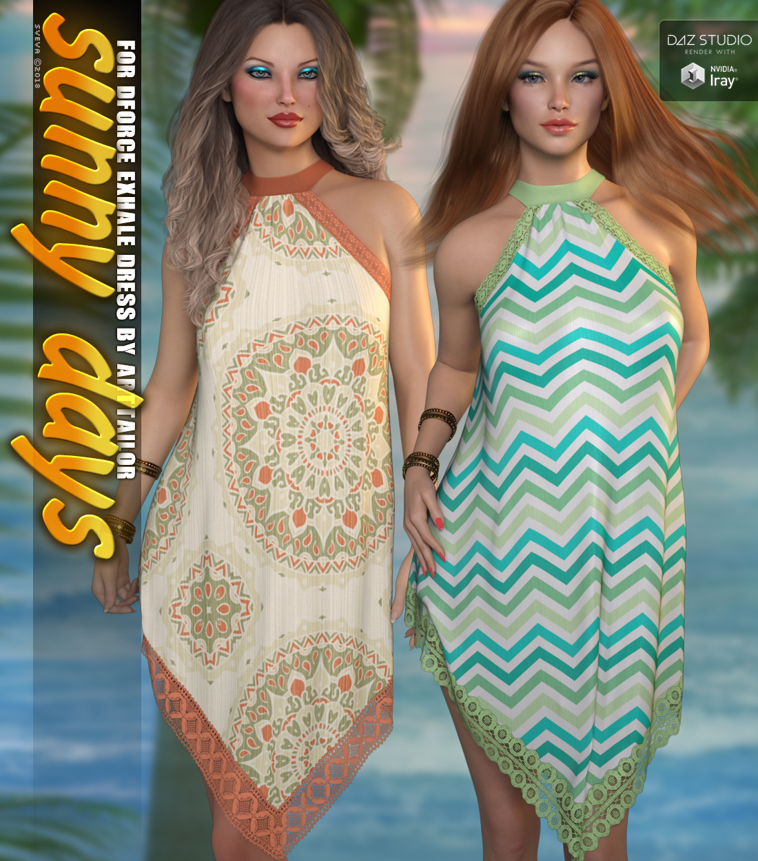 Sunny Days for dForce Exhale Dress G8F by N/A