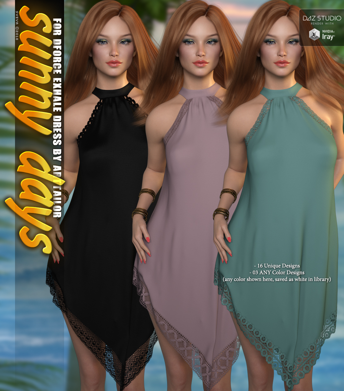 Sunny Days for dForce Exhale Dress G8F by N/A