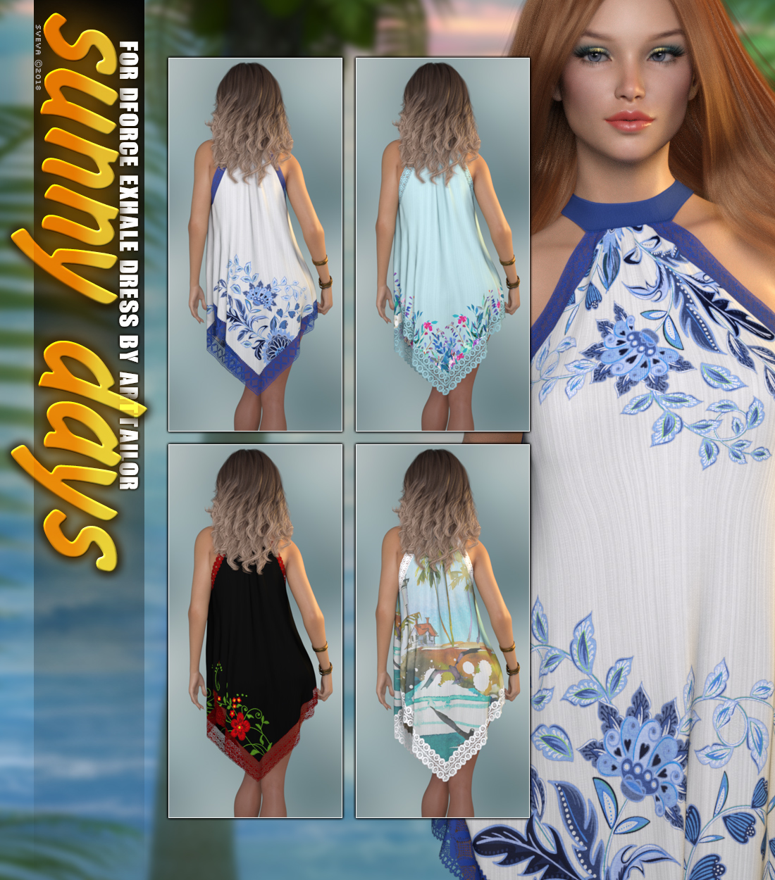 Sunny Days for dForce Exhale Dress G8F by N/A