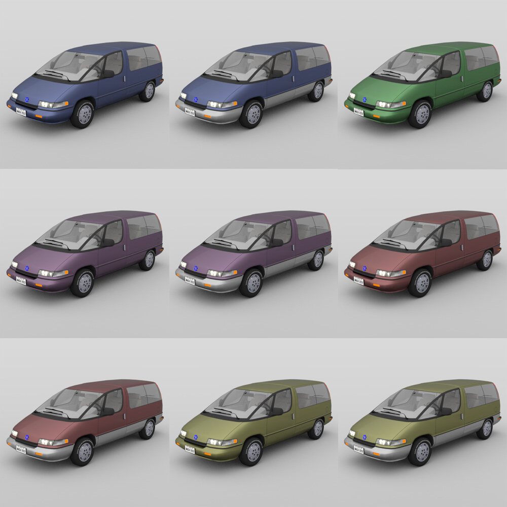 Family Minivan for DAZ Studio by N/A