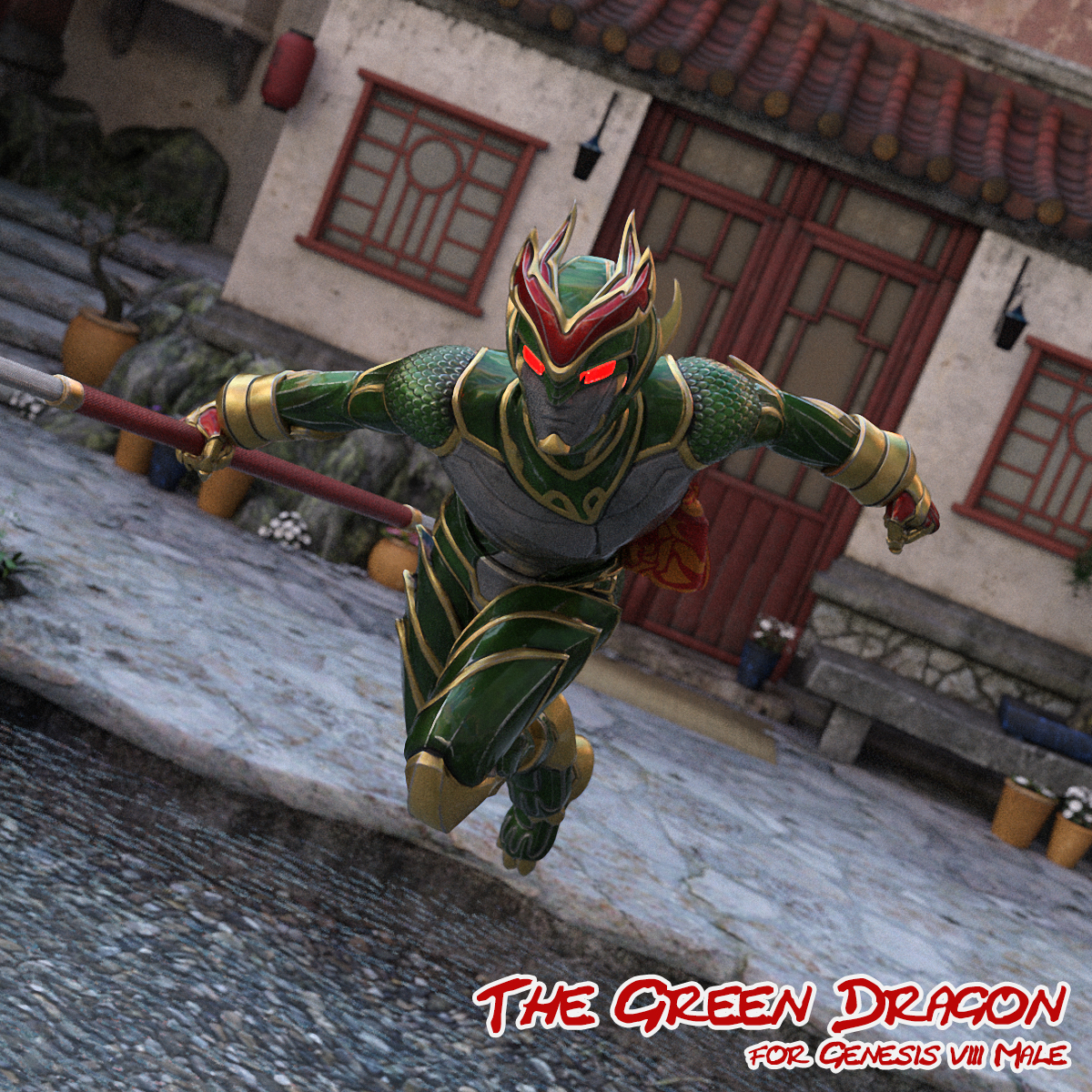 Green Dragon for Genesis 8 Male by N/A