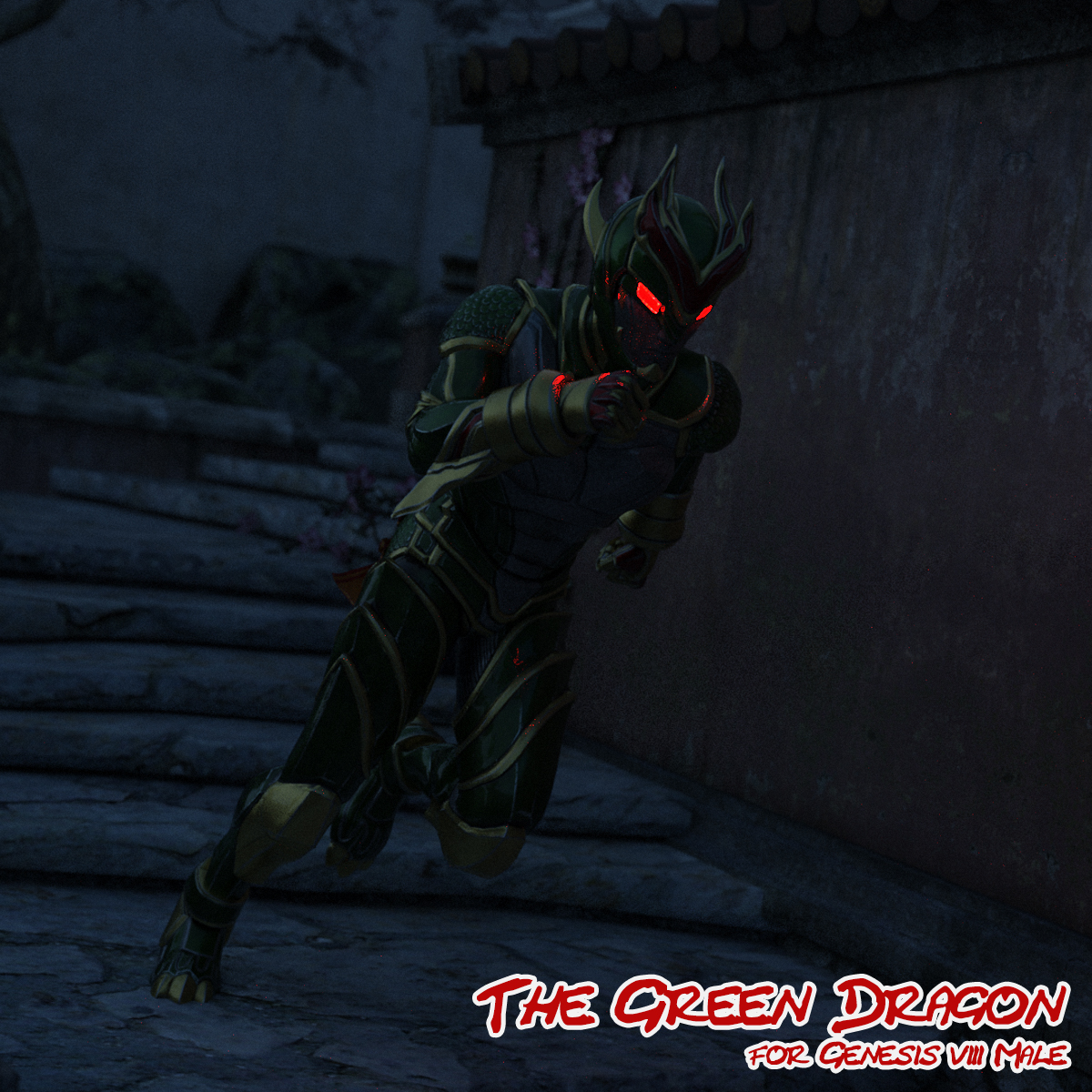 Green Dragon for Genesis 8 Male by N/A