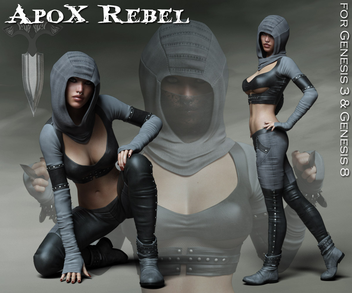 ApoX - Rebel for the Genesis 3 and Genesis 8 Females by N/A